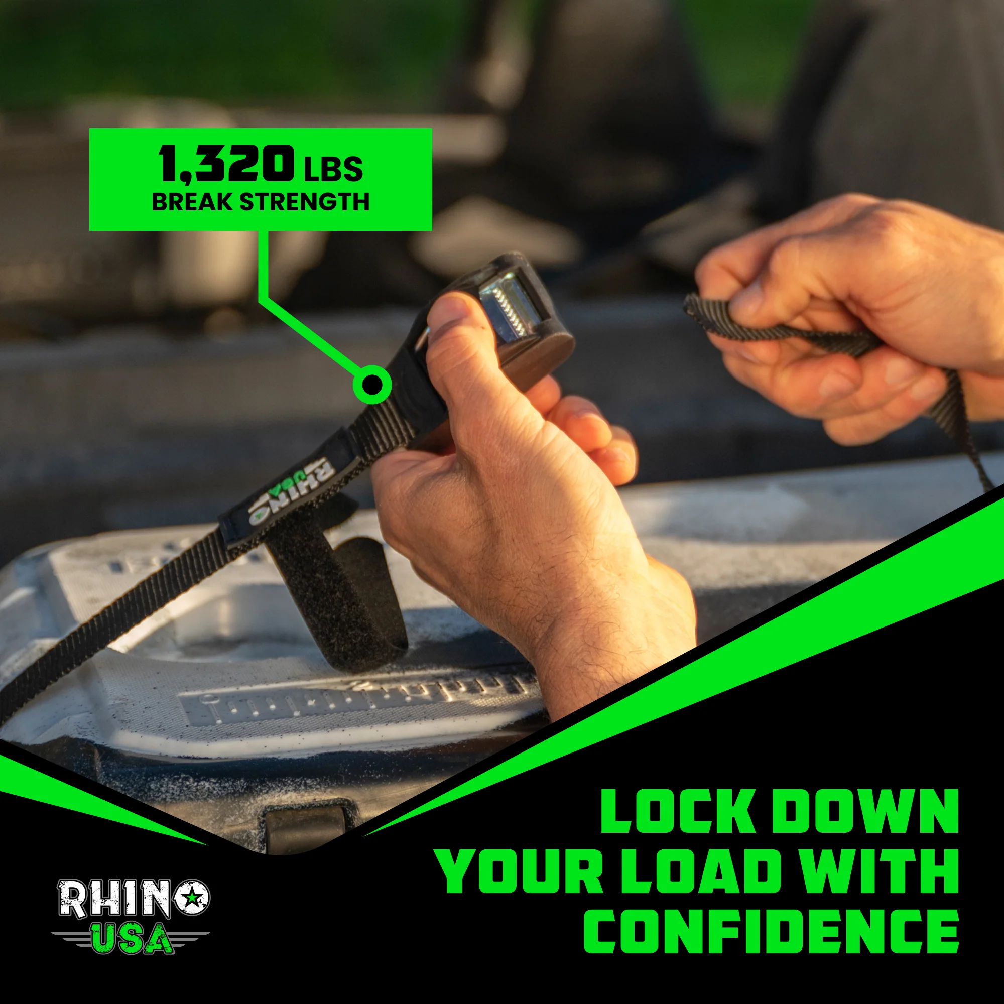 1" x 12' Lashing Tie-Down Straps - Image 7