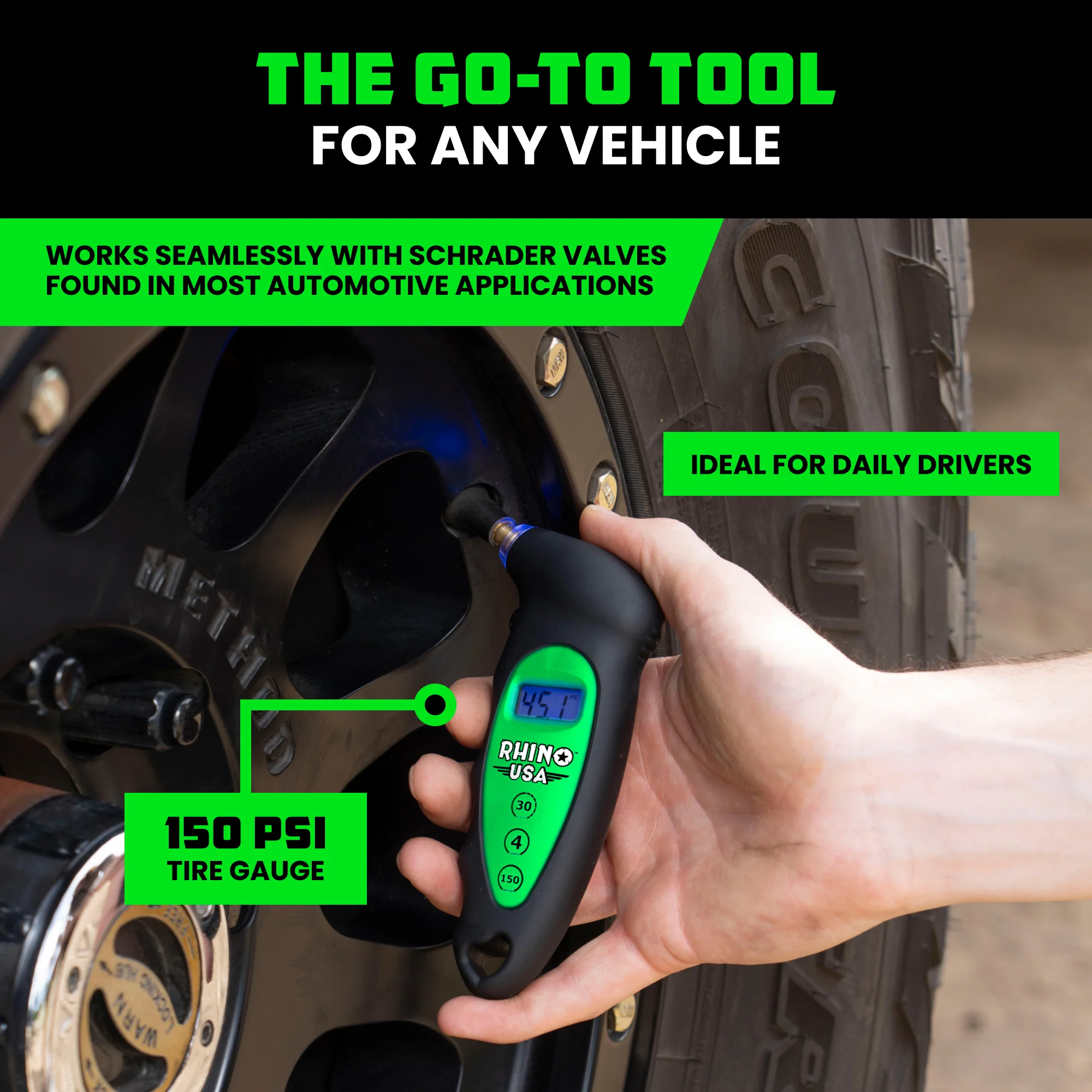 150 PSI Digital Tire Gauge - Image 13