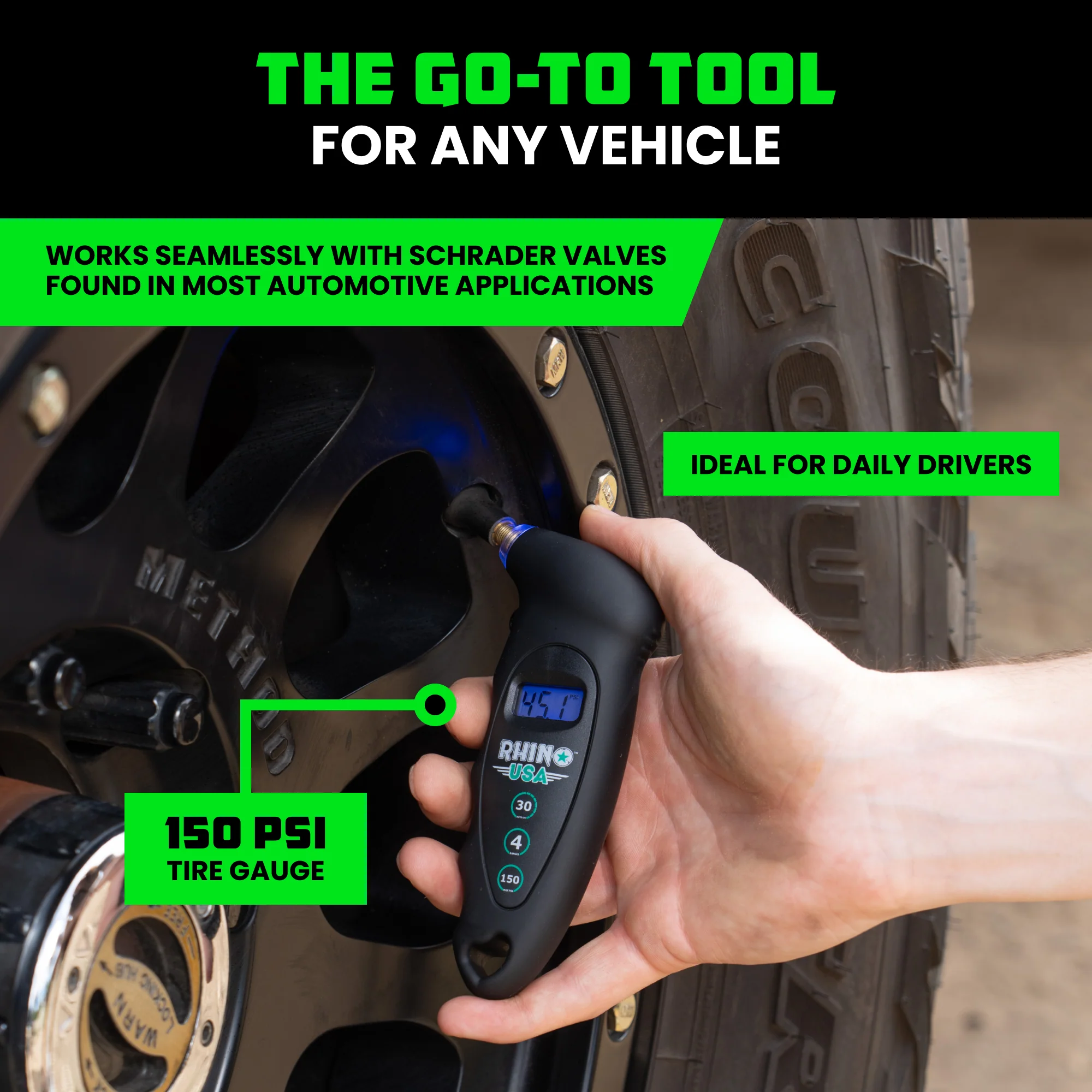 150 PSI Digital Tire Gauge - Image 17