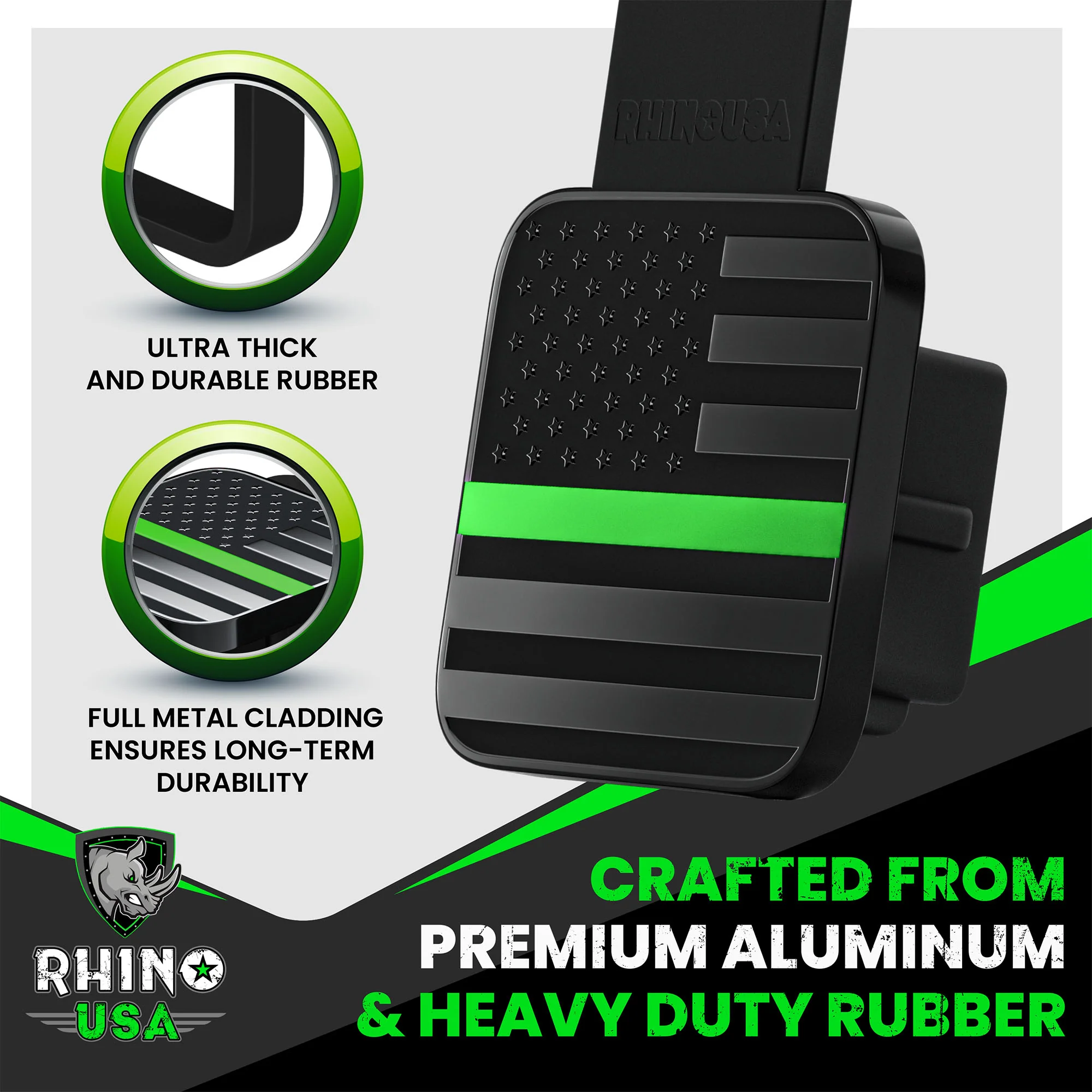 2" American Flag Hitch Cover - Image 11