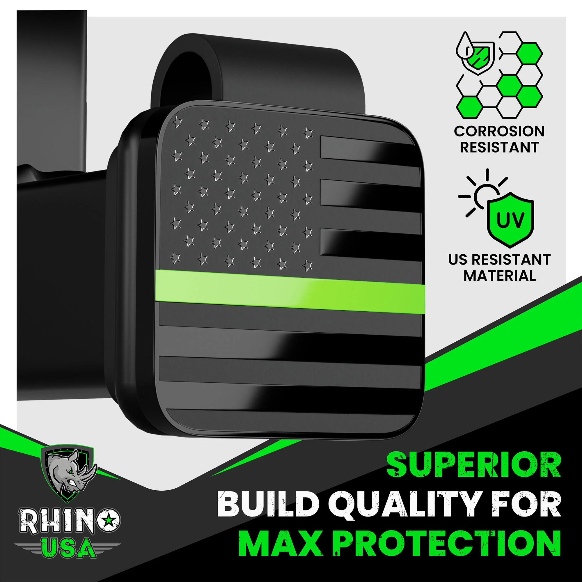 2" American Flag Hitch Cover - Image 12