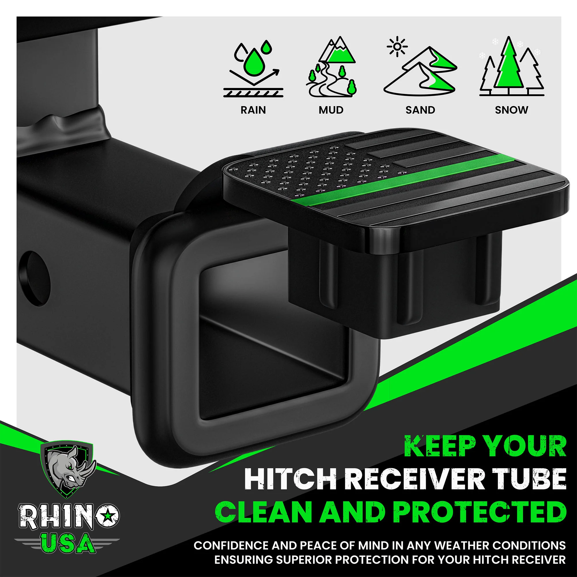 2" American Flag Hitch Cover - Image 14