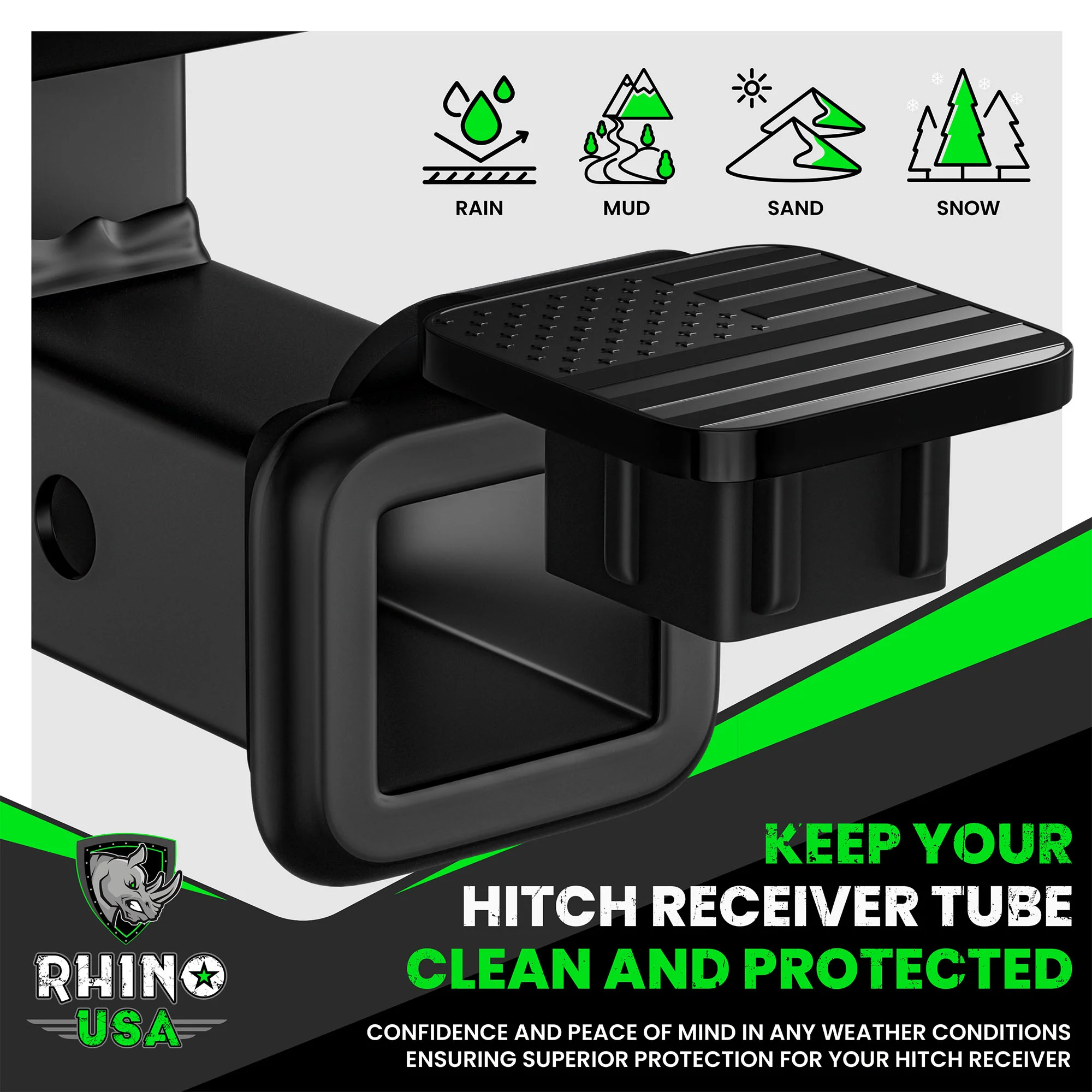 2" American Flag Hitch Cover - Image 23