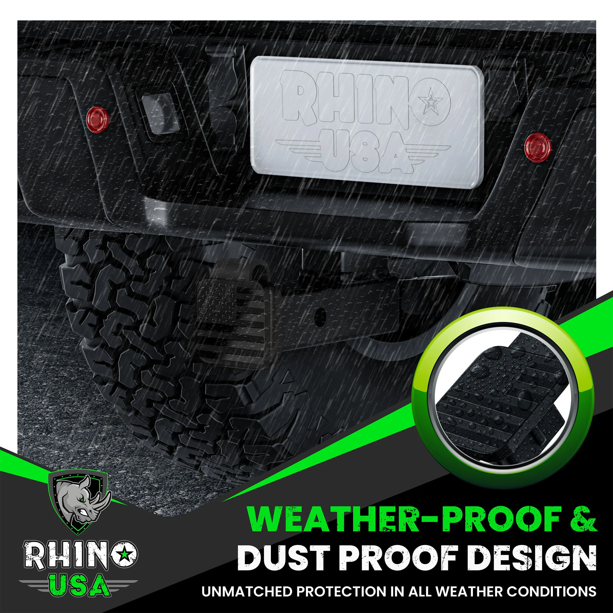 2" American Flag Hitch Cover - Image 24