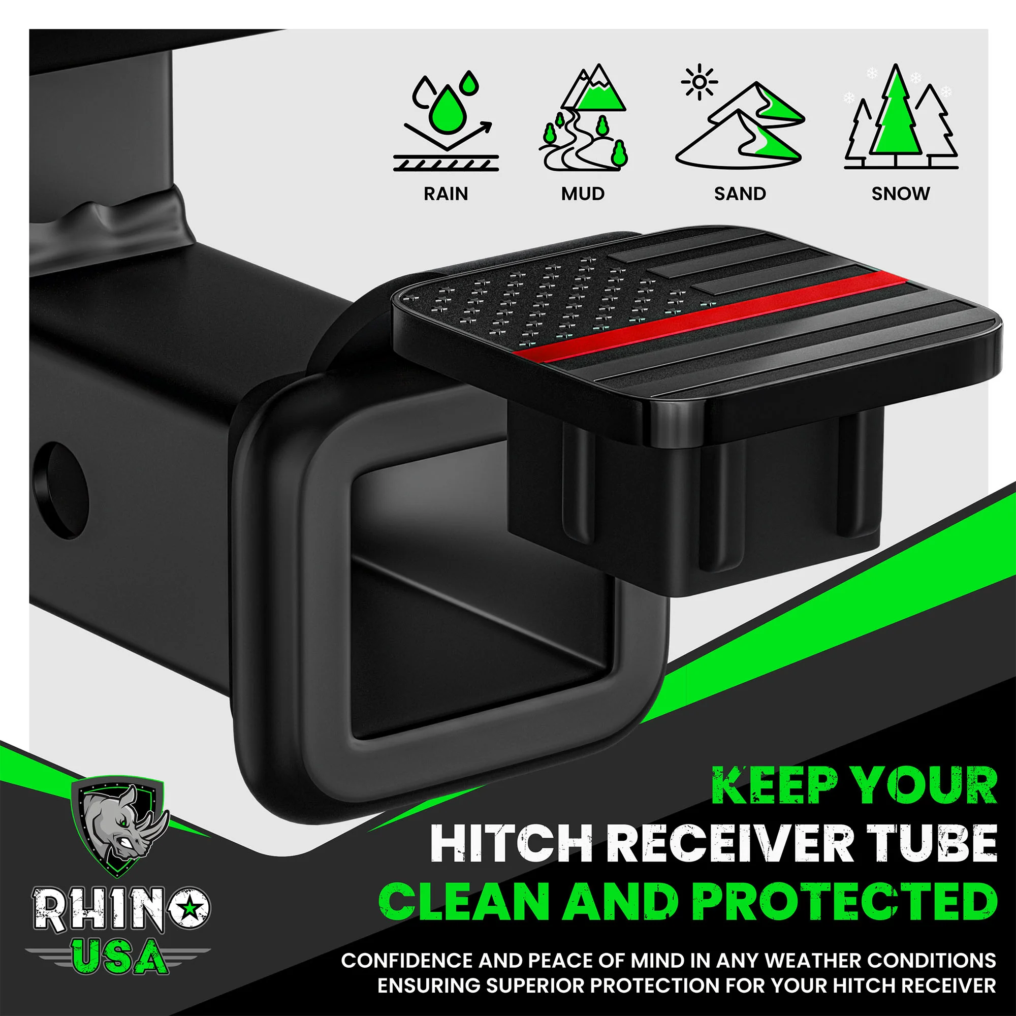 2" American Flag Hitch Cover - Image 27