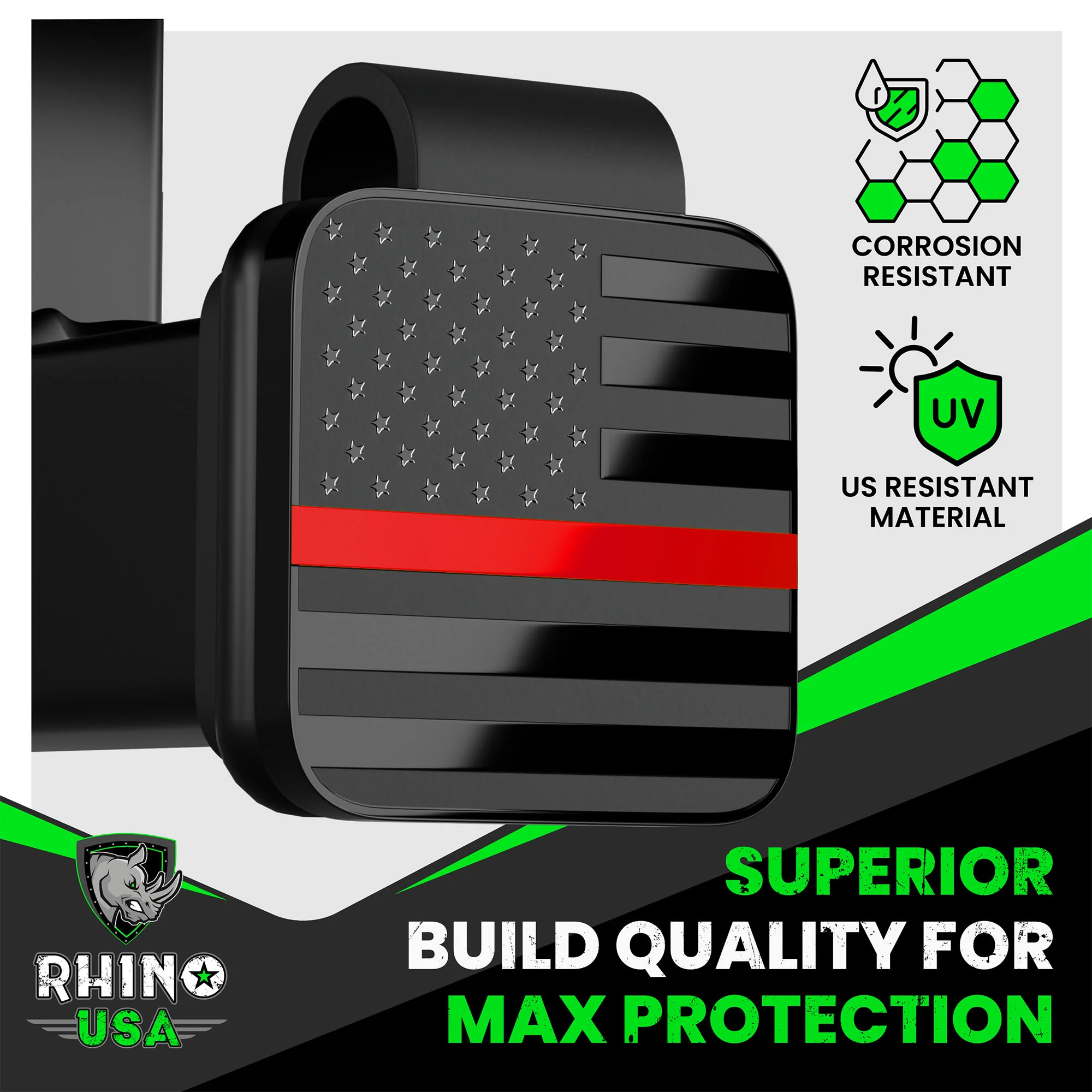 2" American Flag Hitch Cover - Image 30