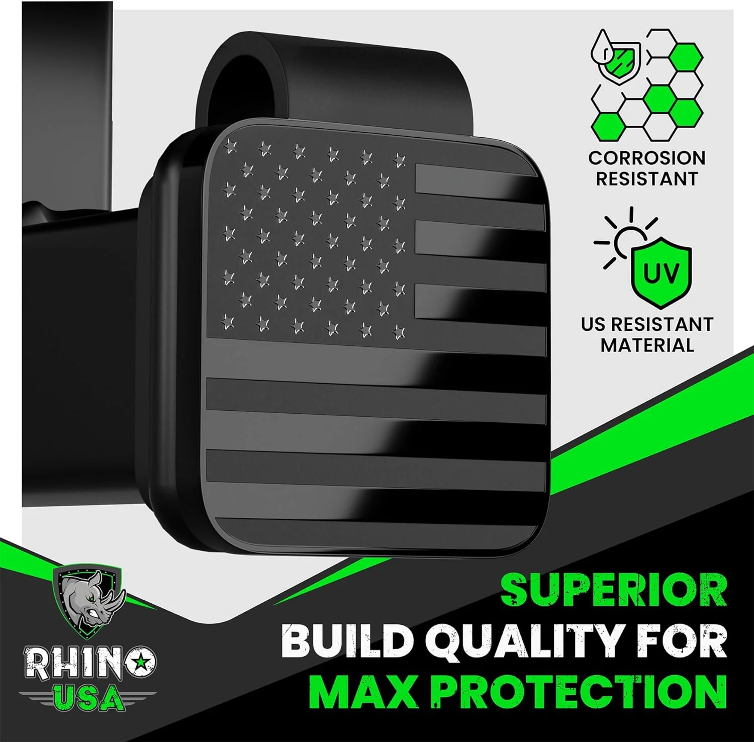 2" American Flag Hitch Cover - Image 5