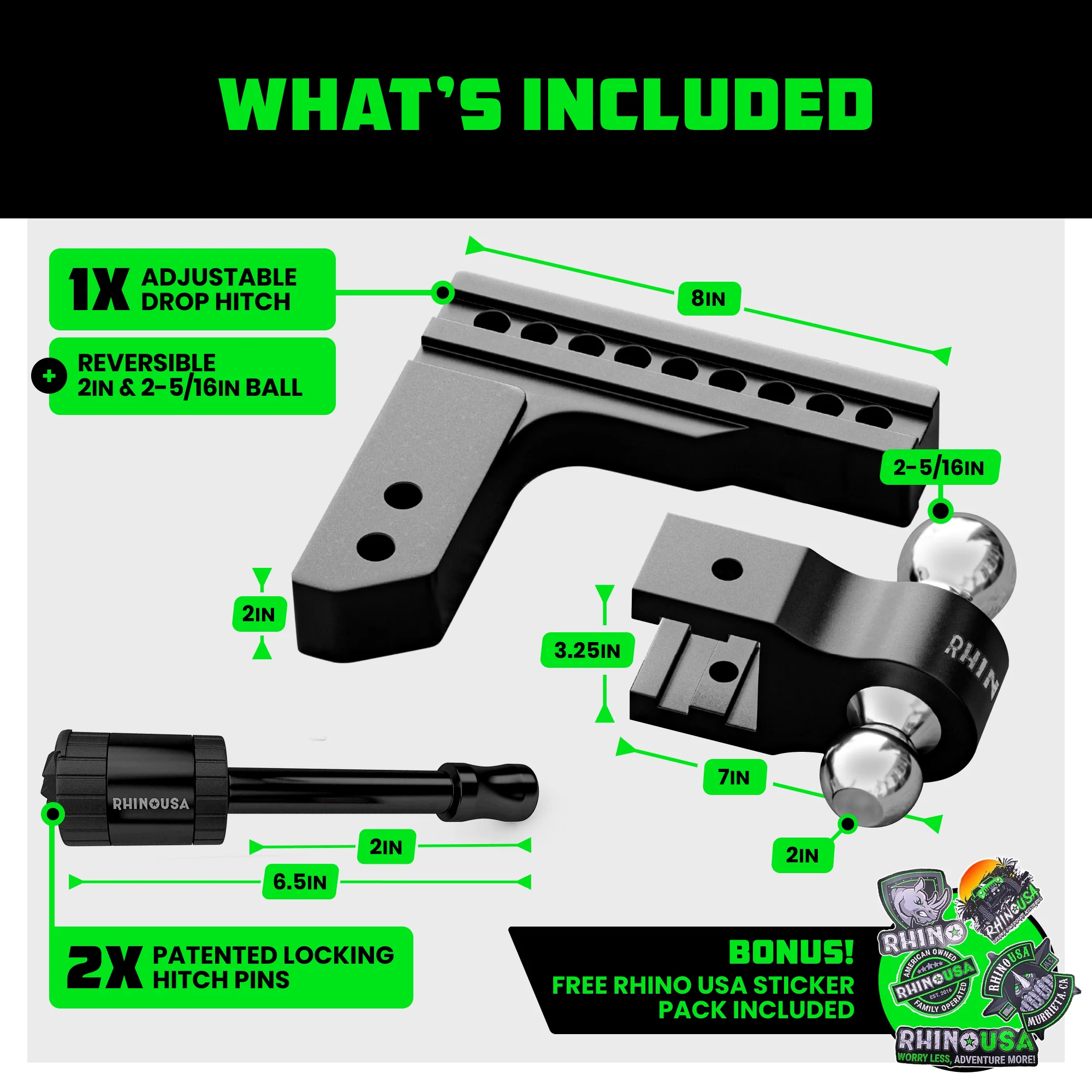 Adjustable Drop Hitch (2" Receivers) - Image 13