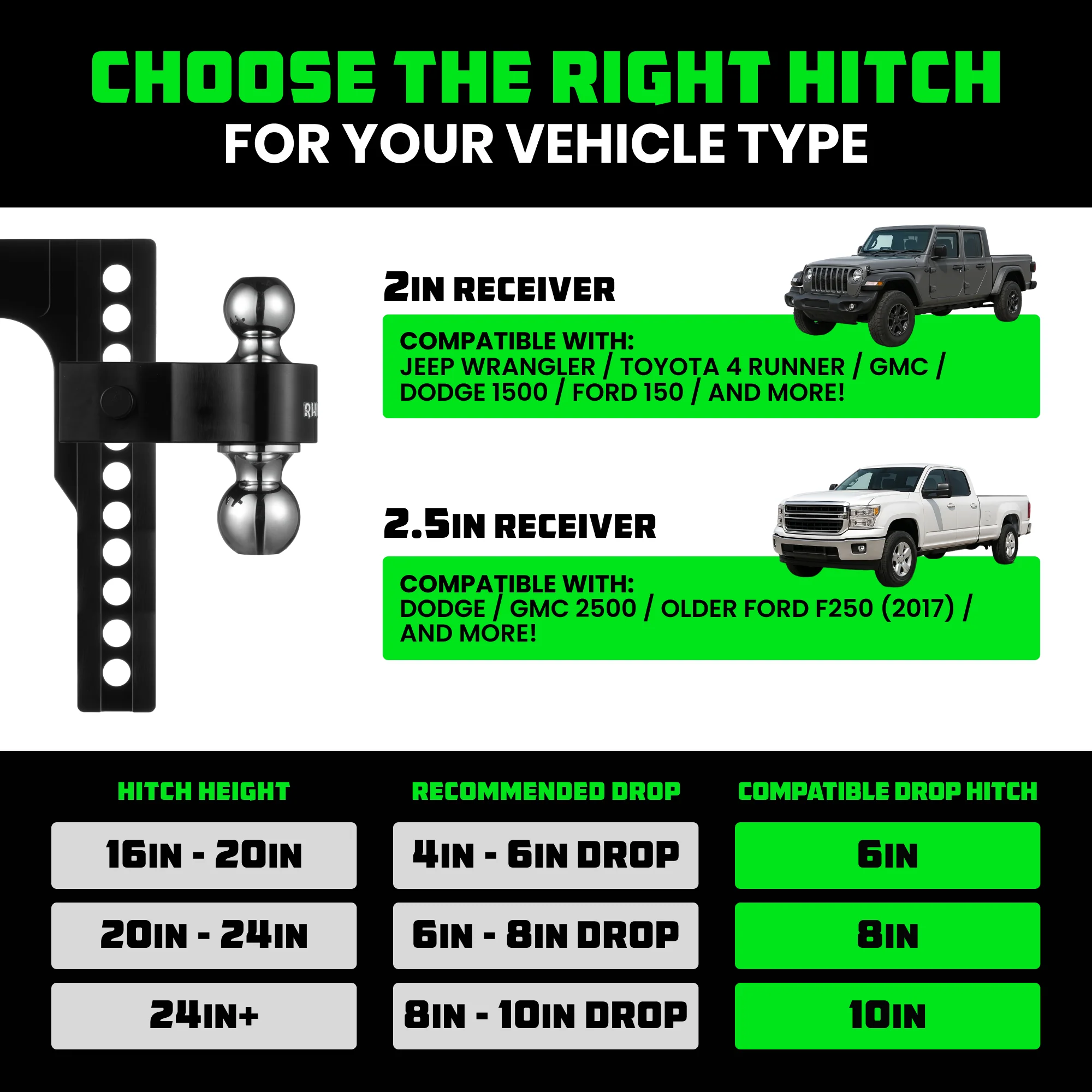 Adjustable Drop Hitch (2" Receivers) - Image 18