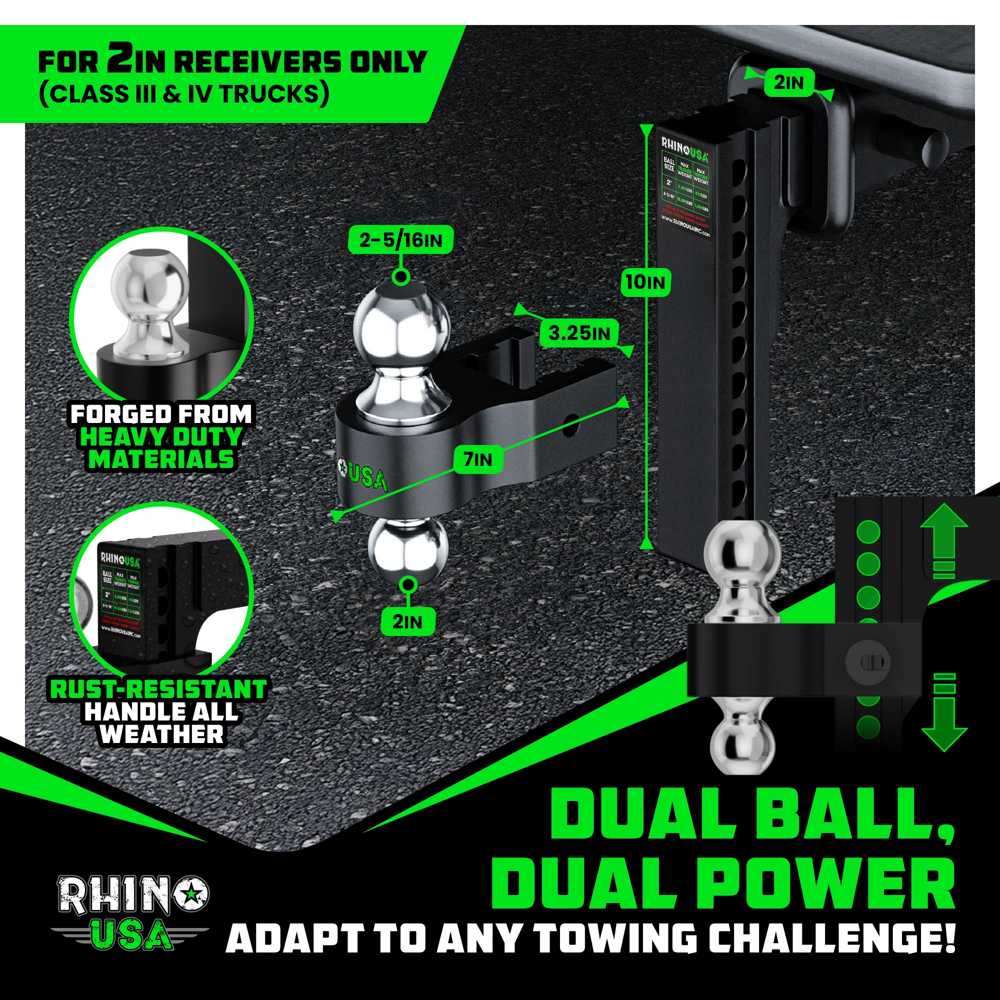 Adjustable Drop Hitch (2" Receivers) - Image 19