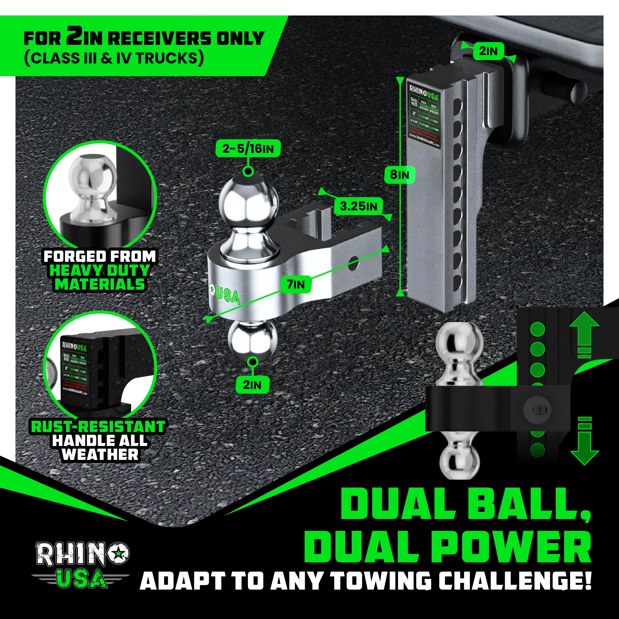 Adjustable Drop Hitch (2" Receivers) - Image 35