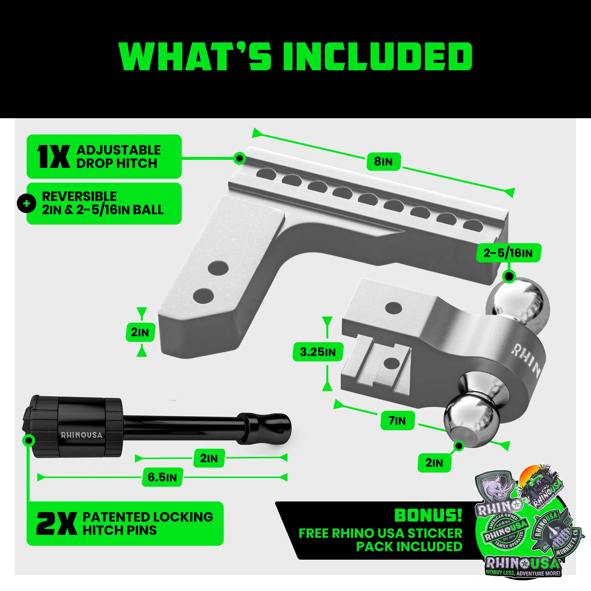 Adjustable Drop Hitch (2" Receivers) - Image 37
