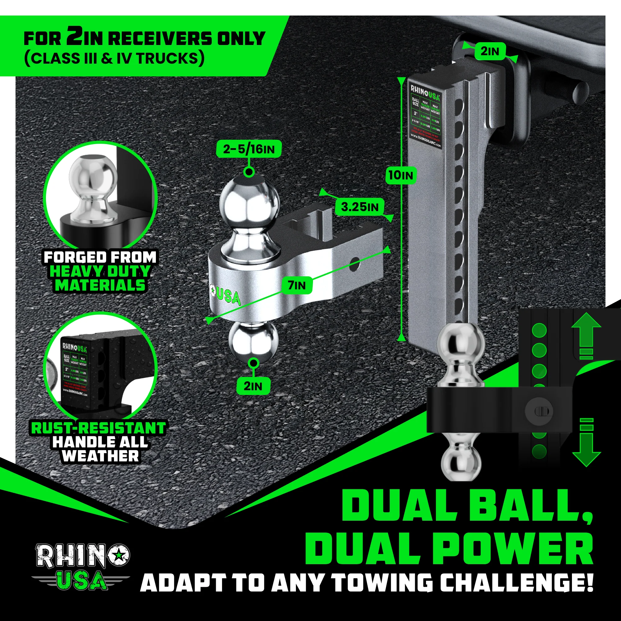 Adjustable Drop Hitch (2" Receivers) - Image 43