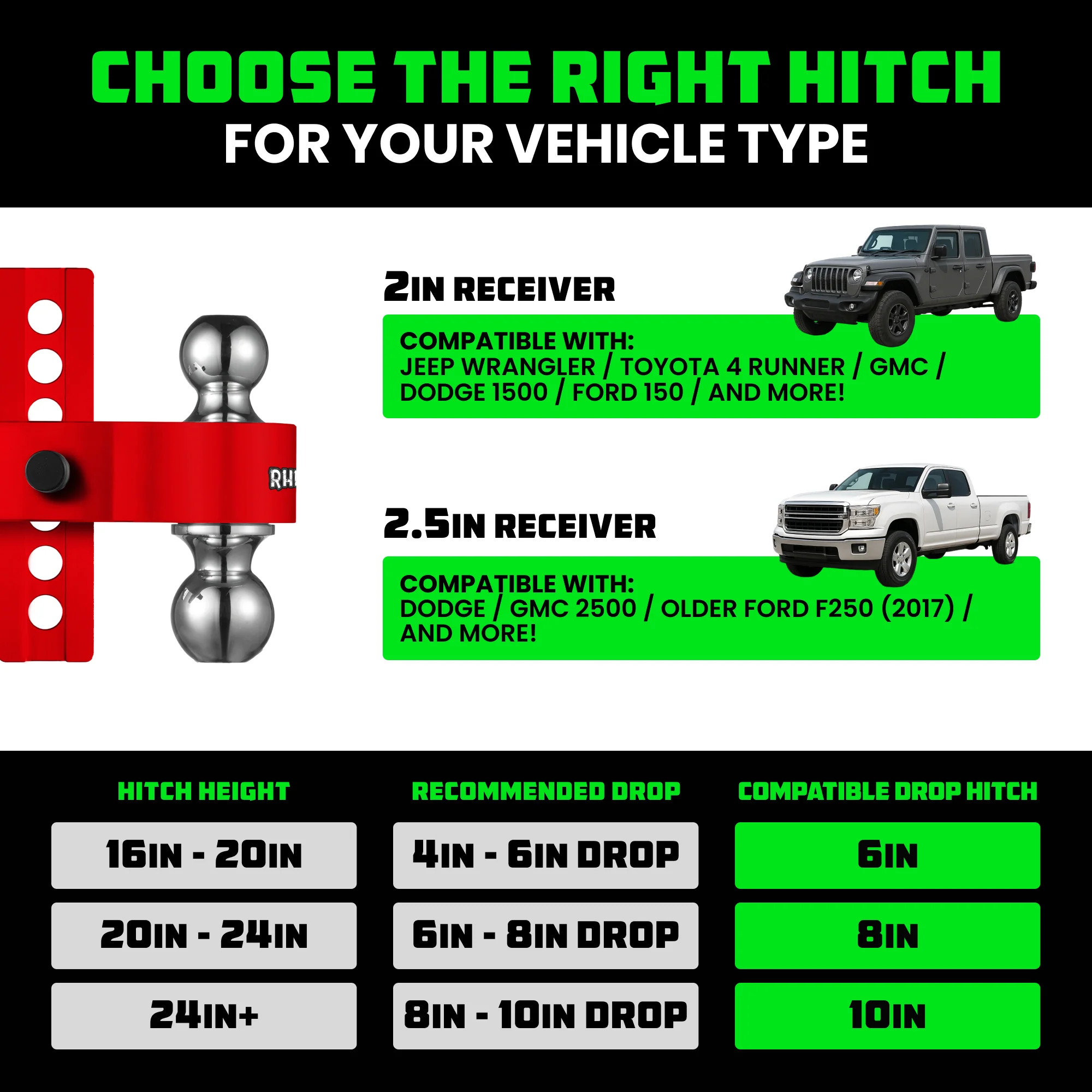 Adjustable Drop Hitch (2" Receivers) - Image 58