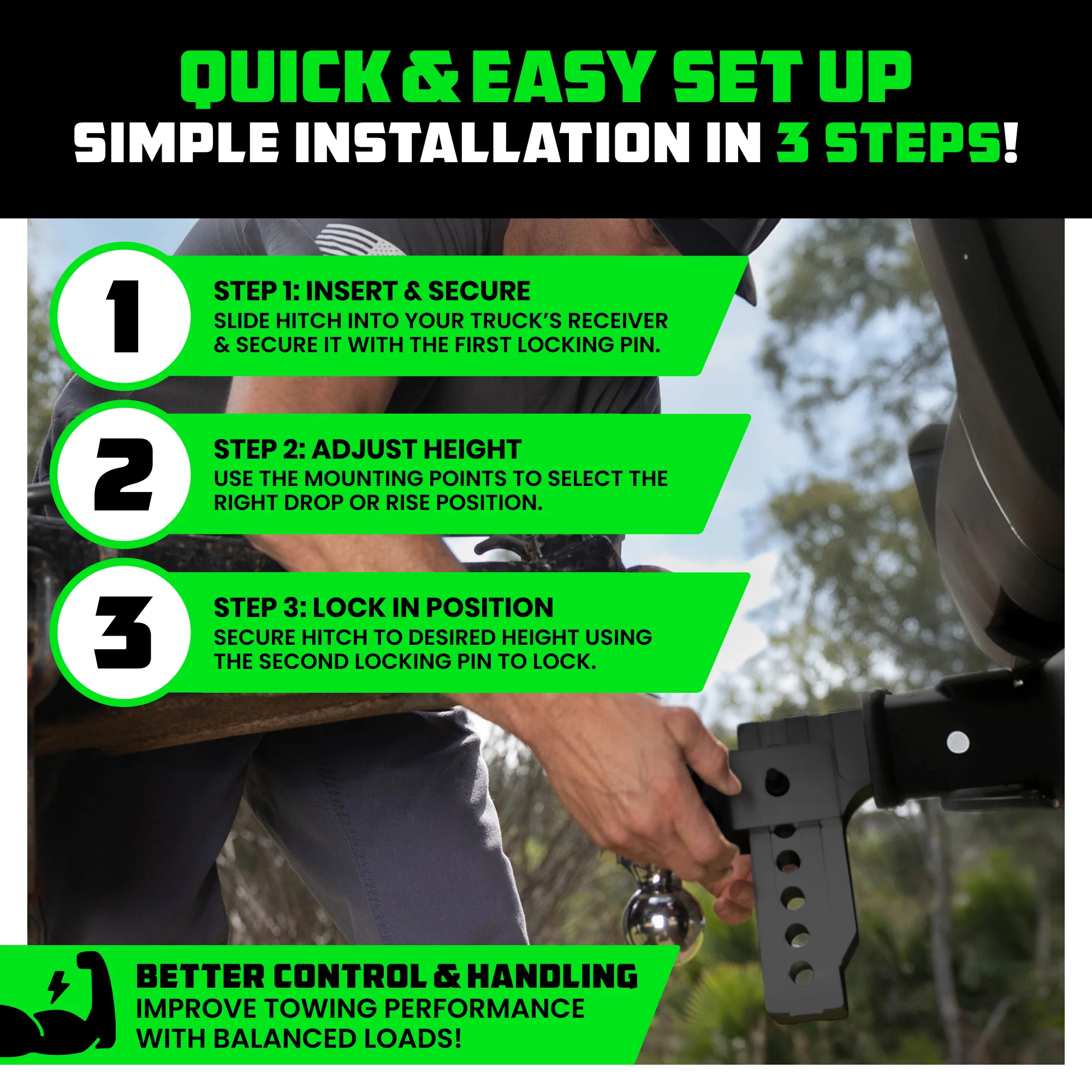 Adjustable Drop Hitch (2" Receivers) - Image 6