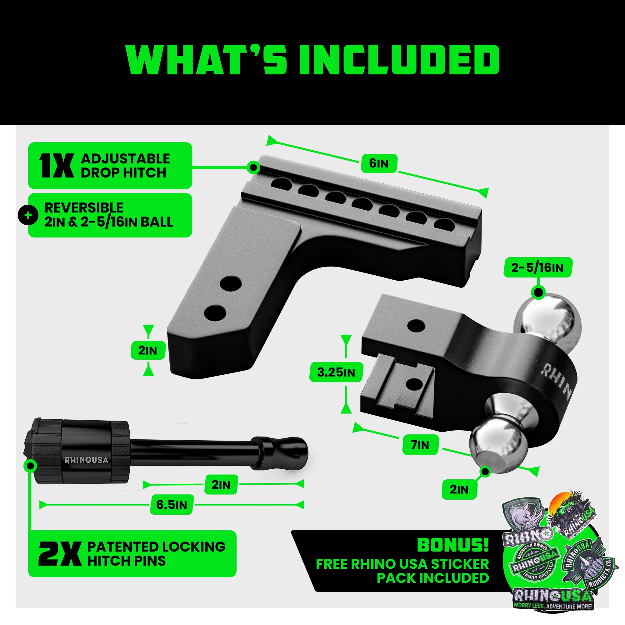 Adjustable Drop Hitch (2" Receivers) - Image 8