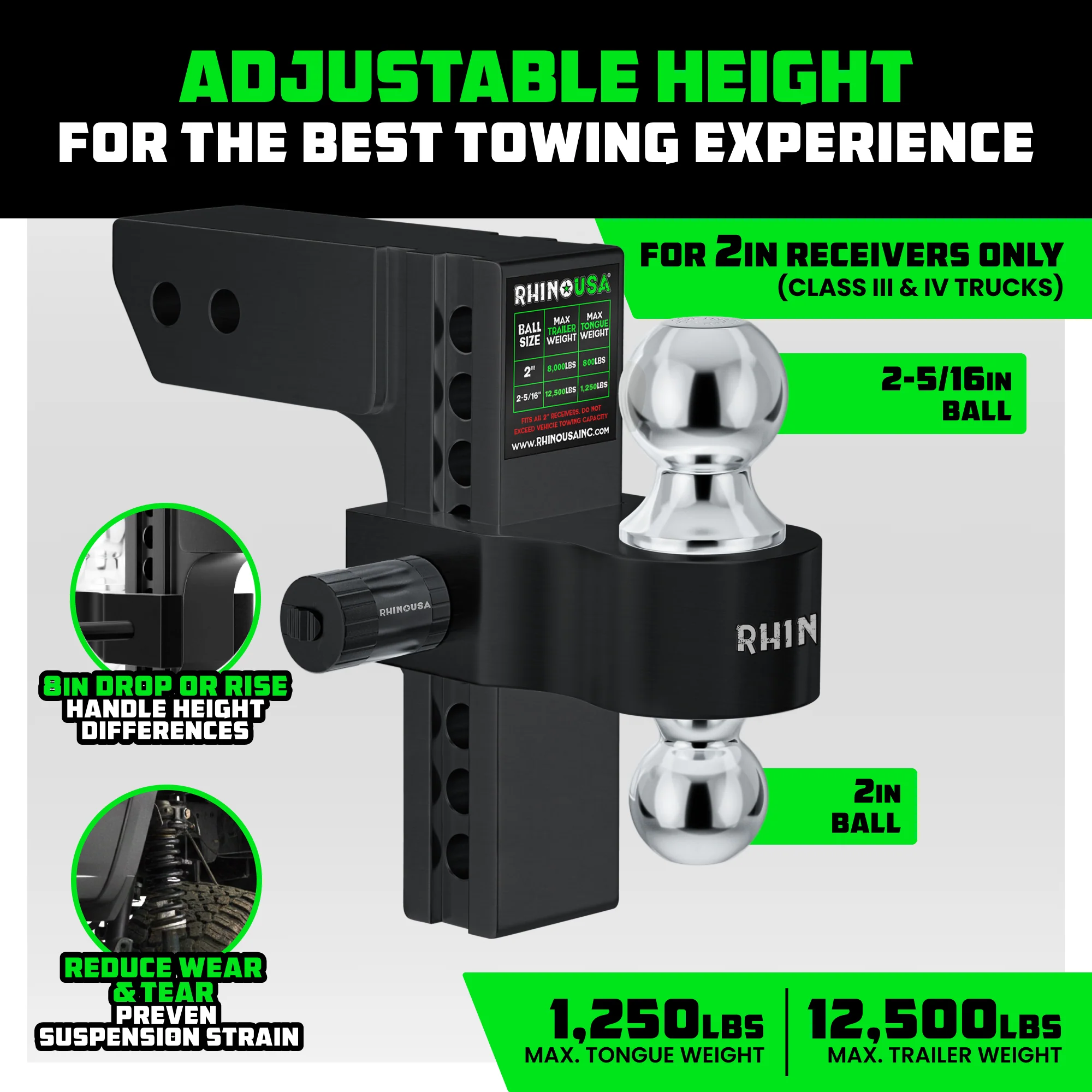 Adjustable Drop Hitch (2" Receivers) - Image 9