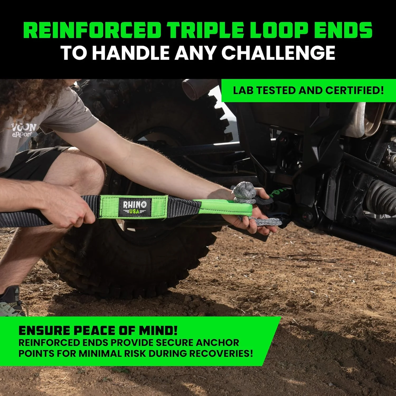 2" x 20' Ultimate Recovery Tow Strap - Image 10