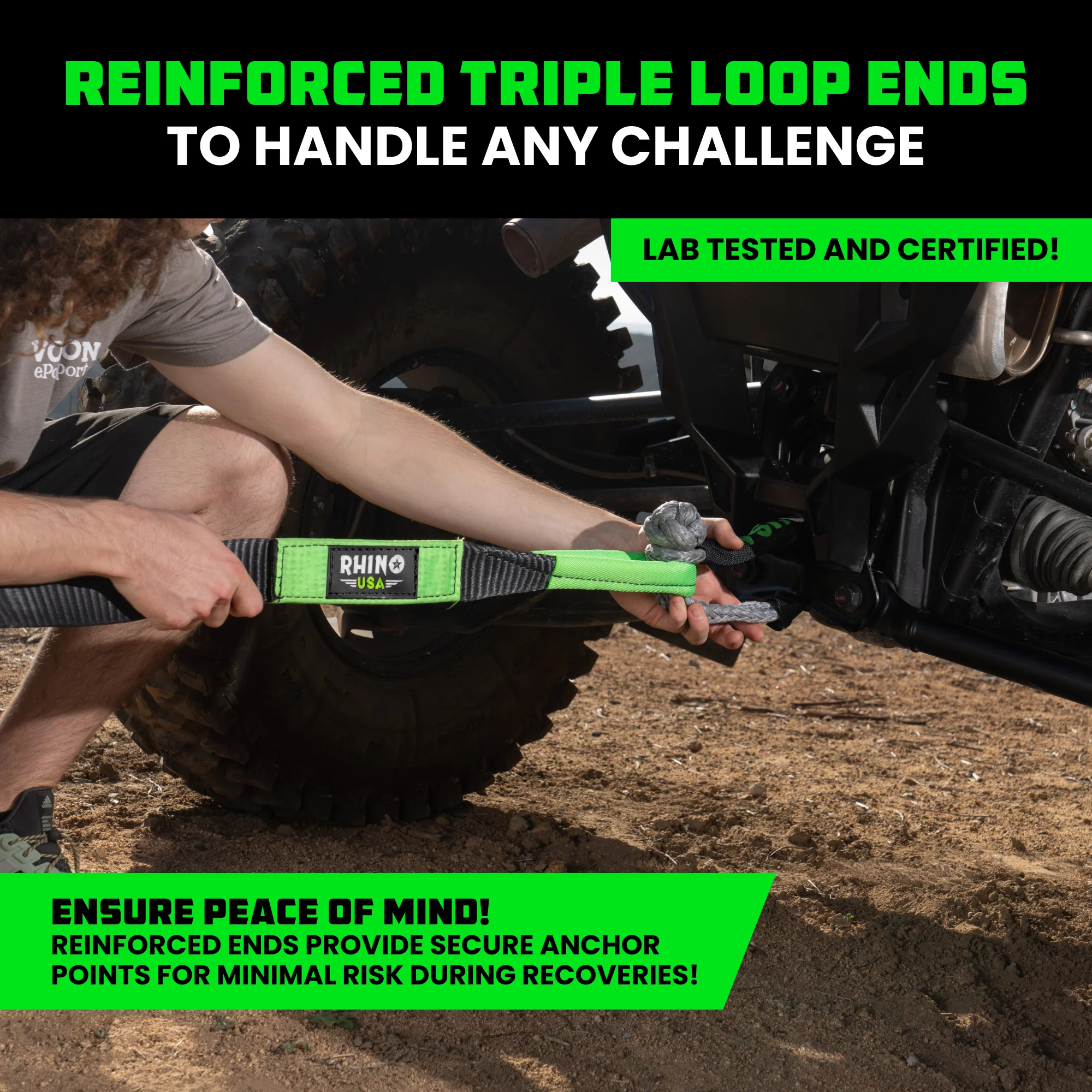 2" x 20' Ultimate Recovery Tow Strap - Image 16