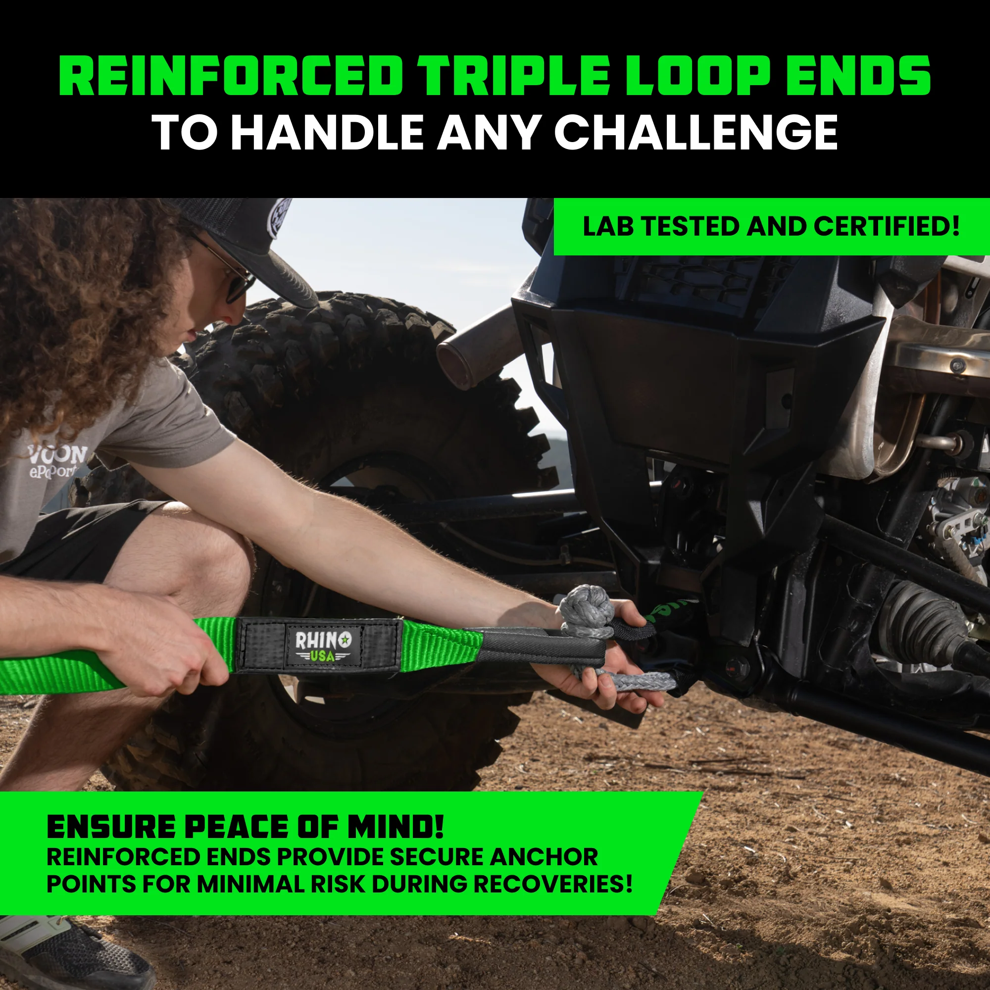 2" x 20' Ultimate Recovery Tow Strap - Image 21