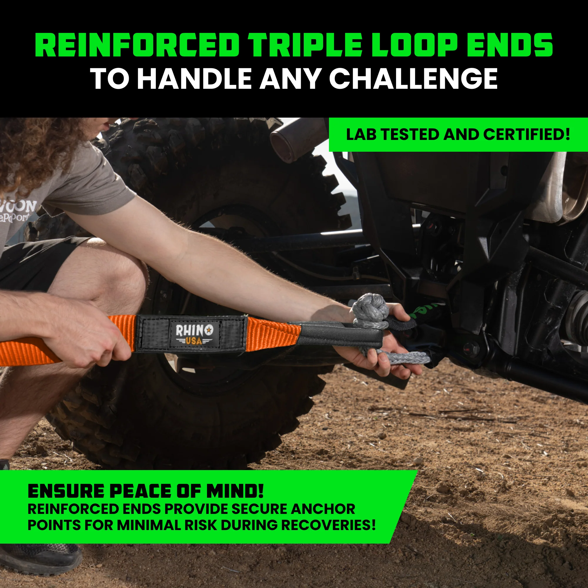 2" x 20' Ultimate Recovery Tow Strap - Image 34