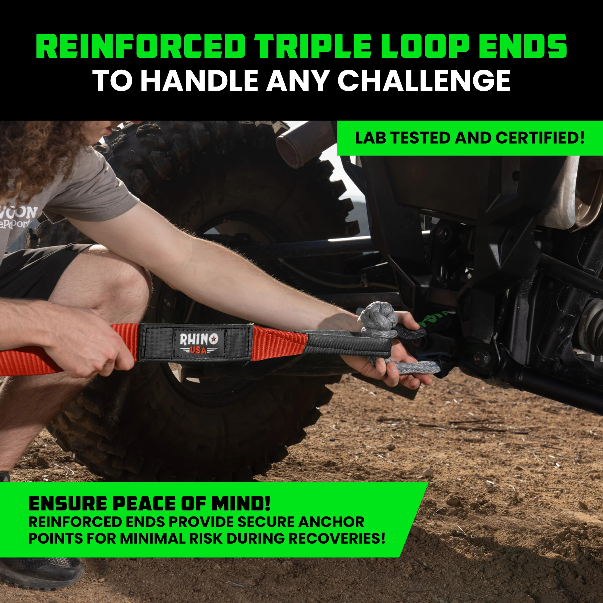 2" x 20' Ultimate Recovery Tow Strap - Image 41