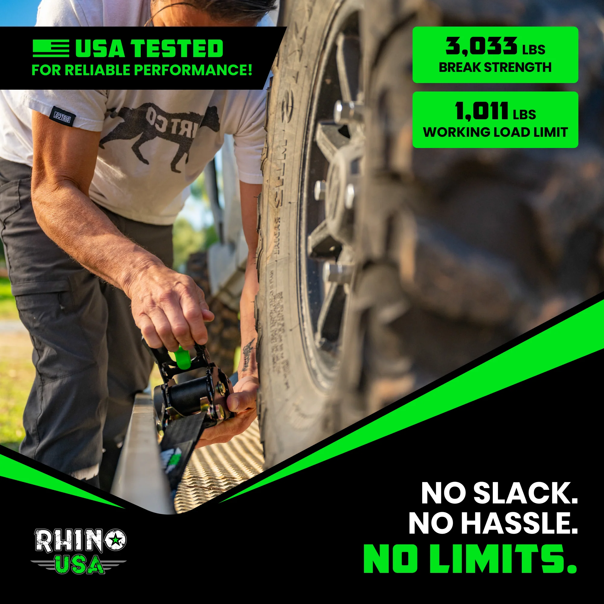 2" x 10' Retractable Ratchet Straps - Image 59