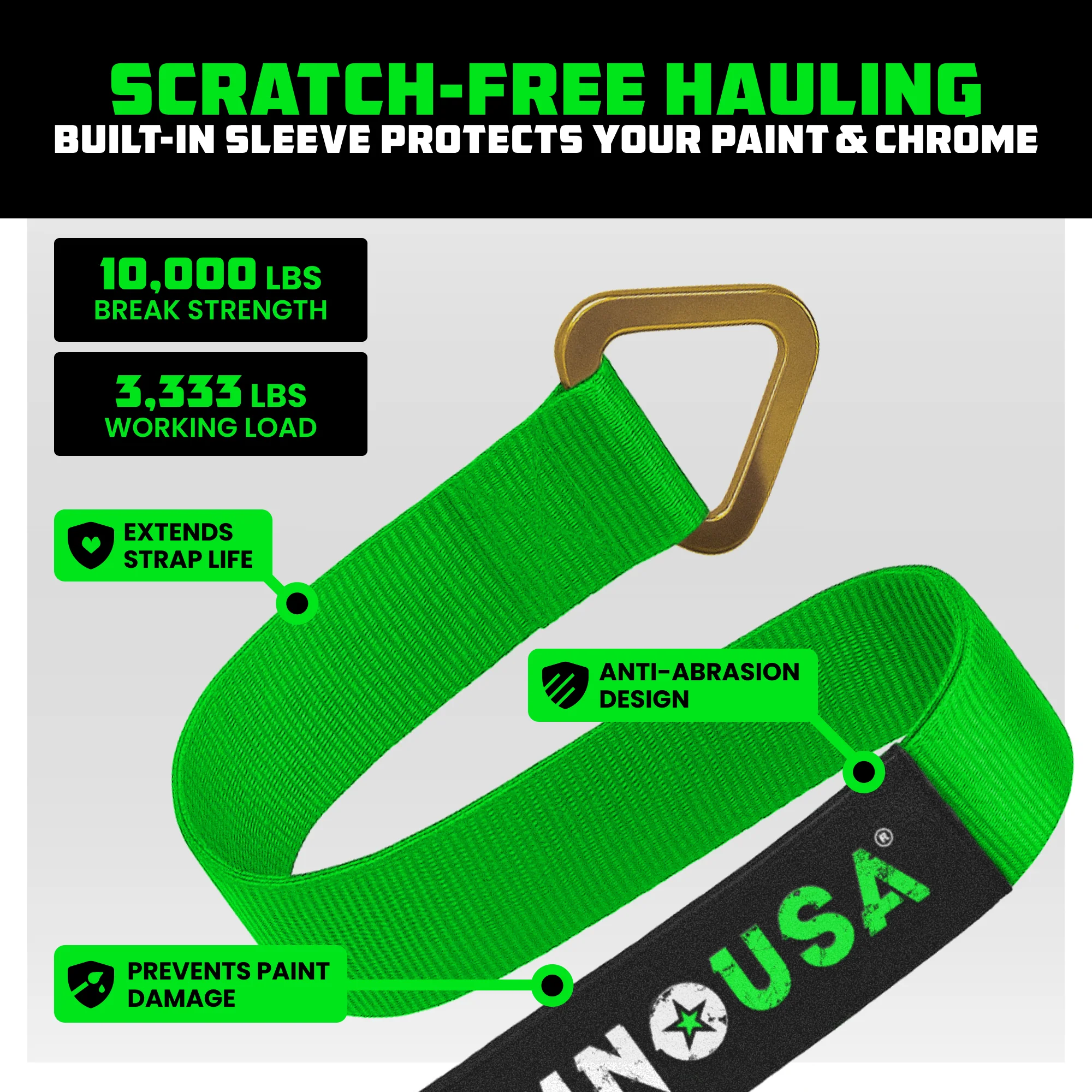 2" x 38" Axle Tie-Down Straps (4-Pack) - Image 10