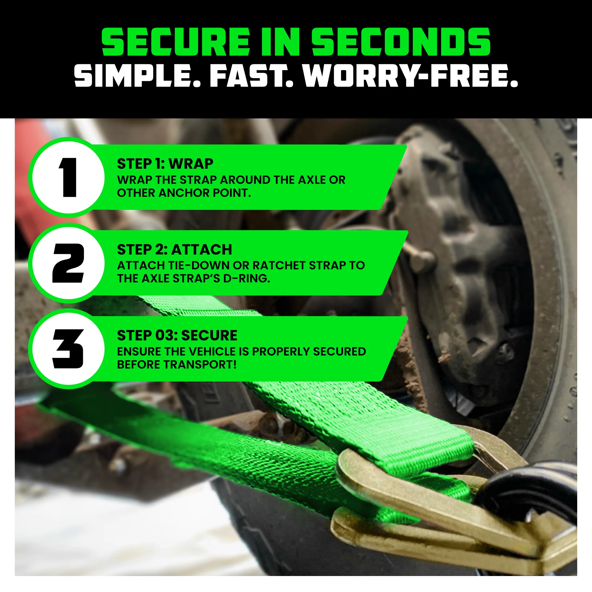 2" x 38" Axle Tie-Down Straps (4-Pack) - Image 12