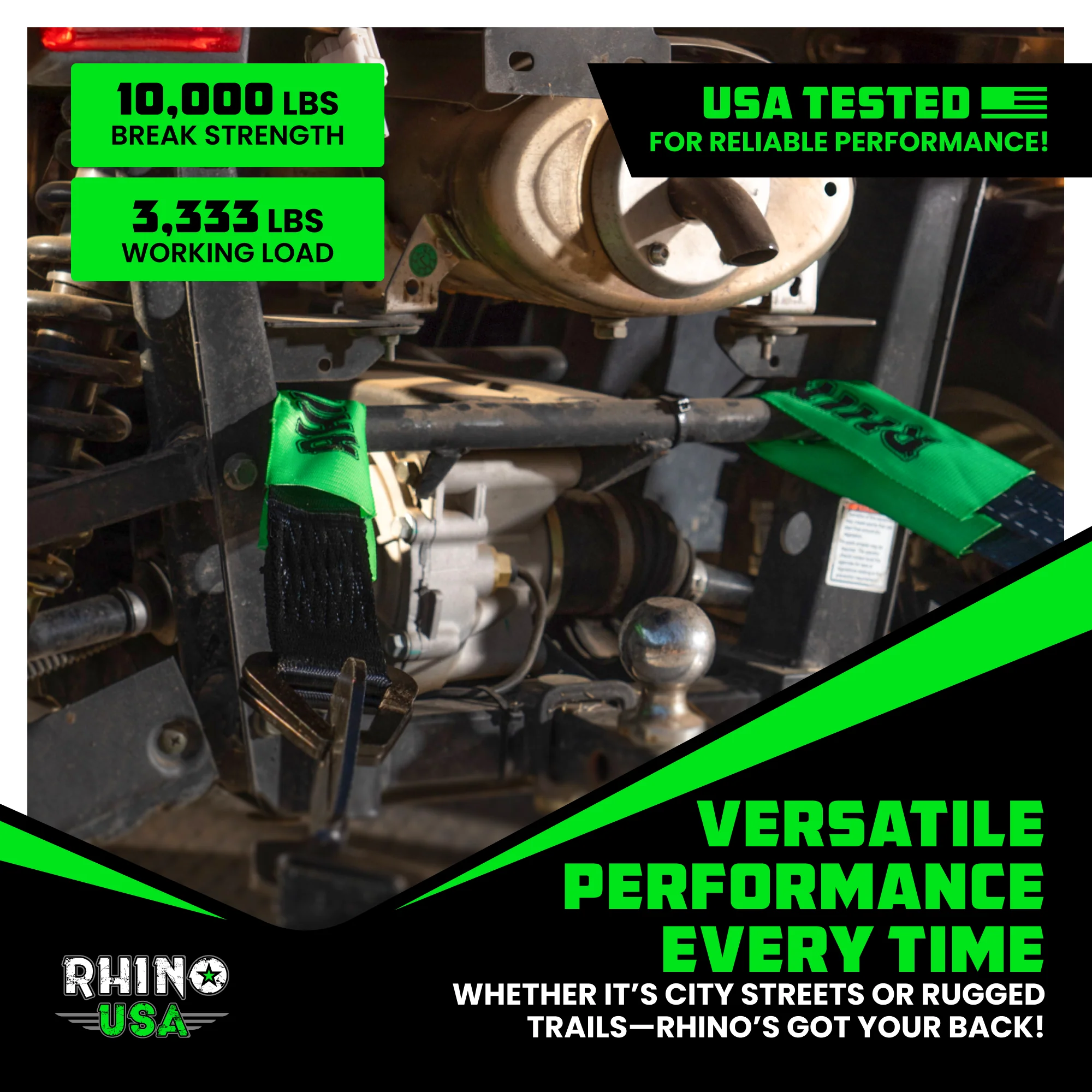 2" x 38" Axle Tie-Down Straps (4-Pack) - Image 7