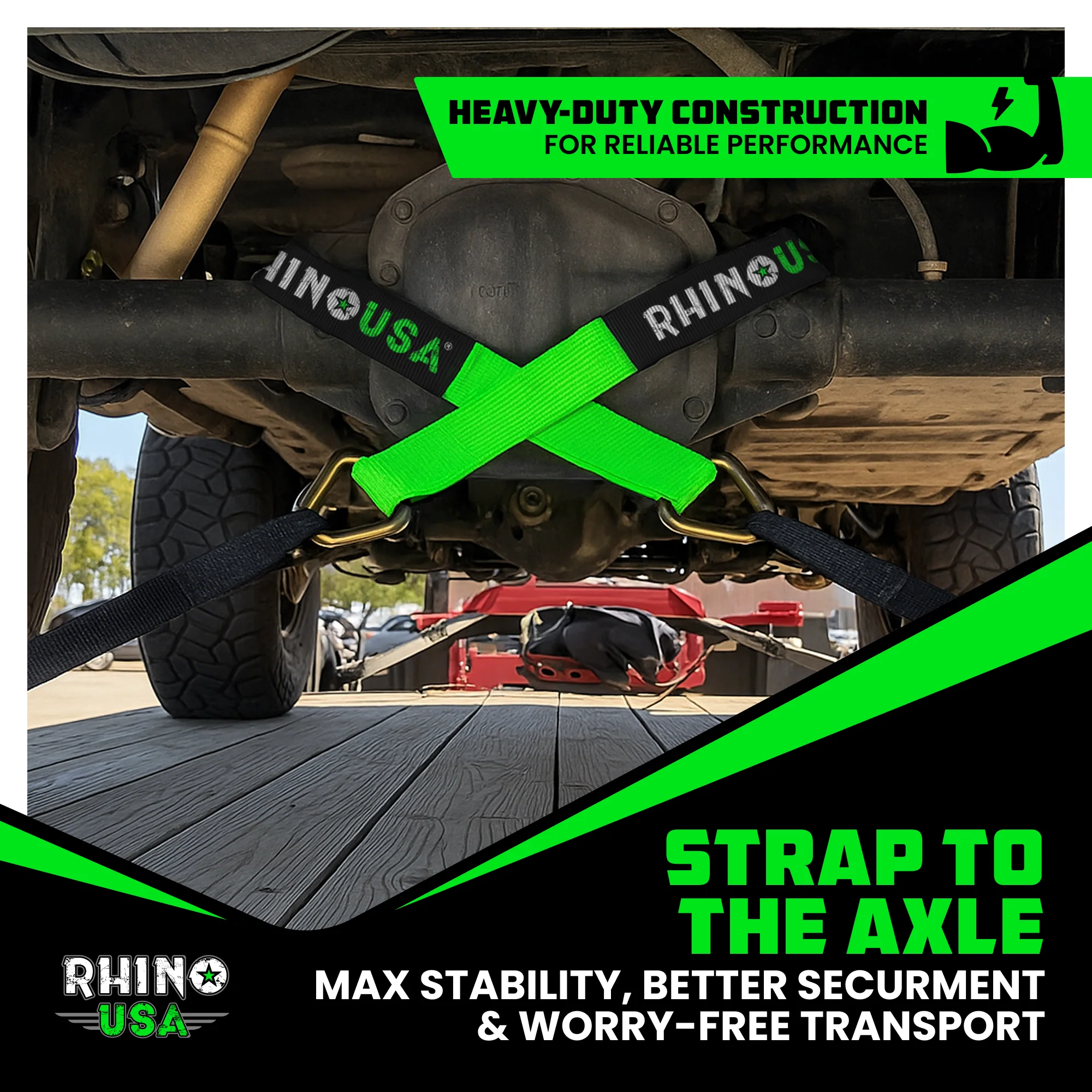 2" x 38" Axle Tie-Down Straps (4-Pack) - Image 9