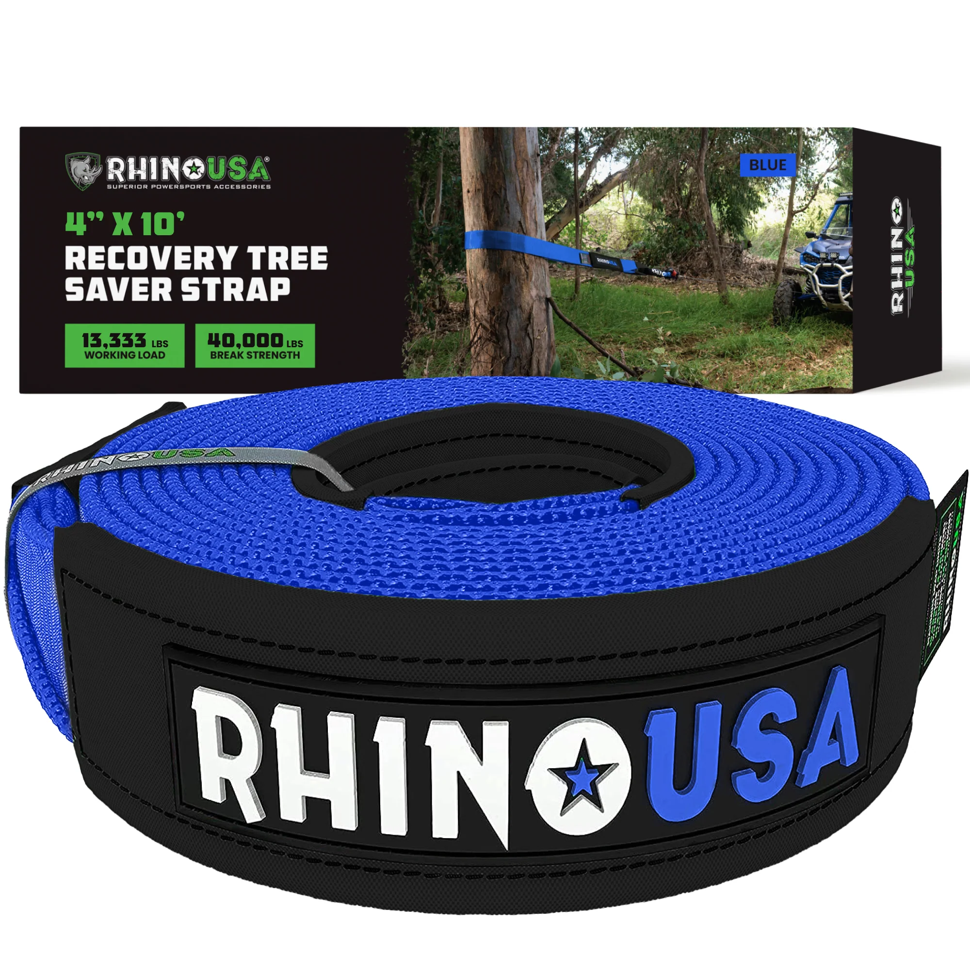 4" x 10' Recovery Tree Saver Strap - Image 3