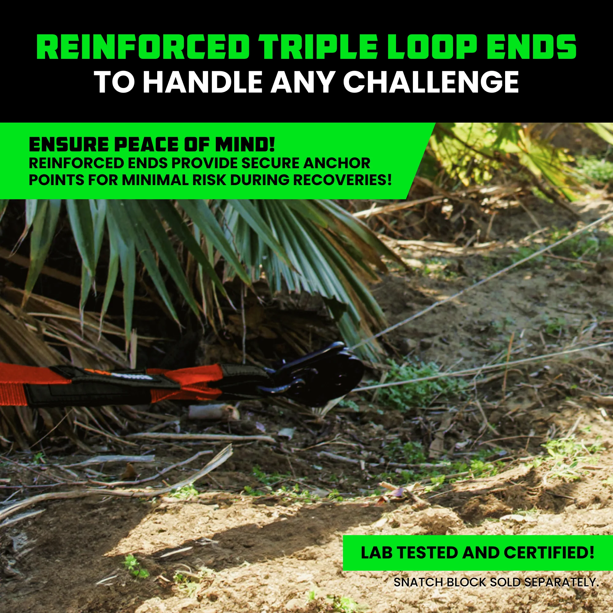 4" x 10' Recovery Tree Saver Strap - Image 40