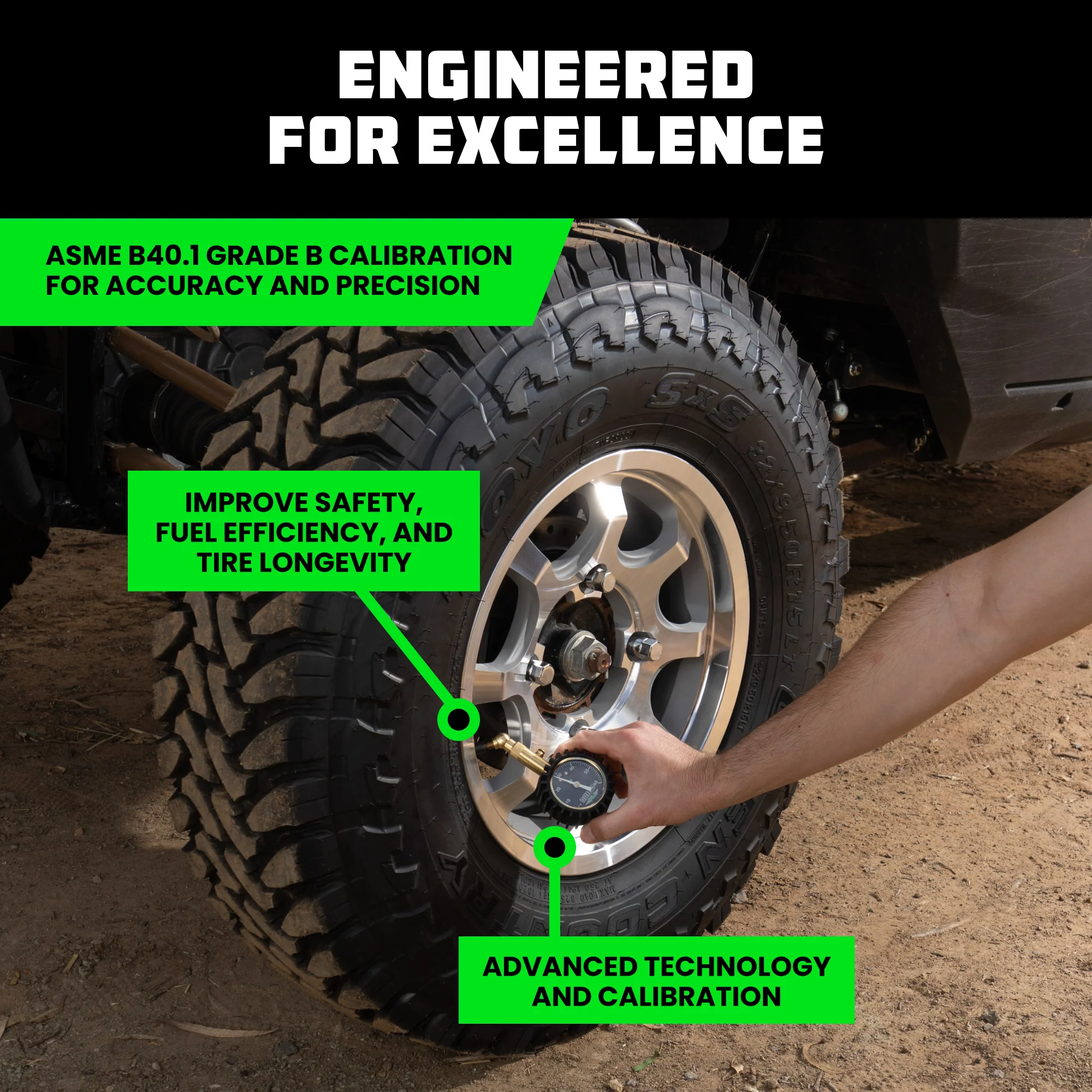 60 PSI Tire Pressure Gauge - Image 3