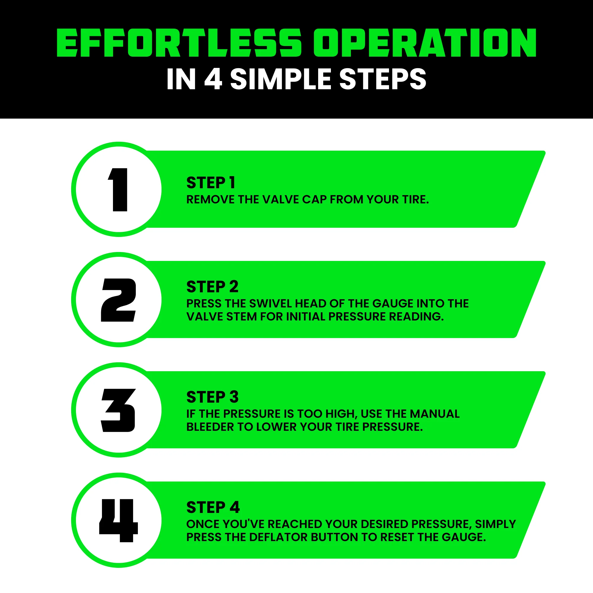 60 PSI Tire Pressure Gauge - Image 7
