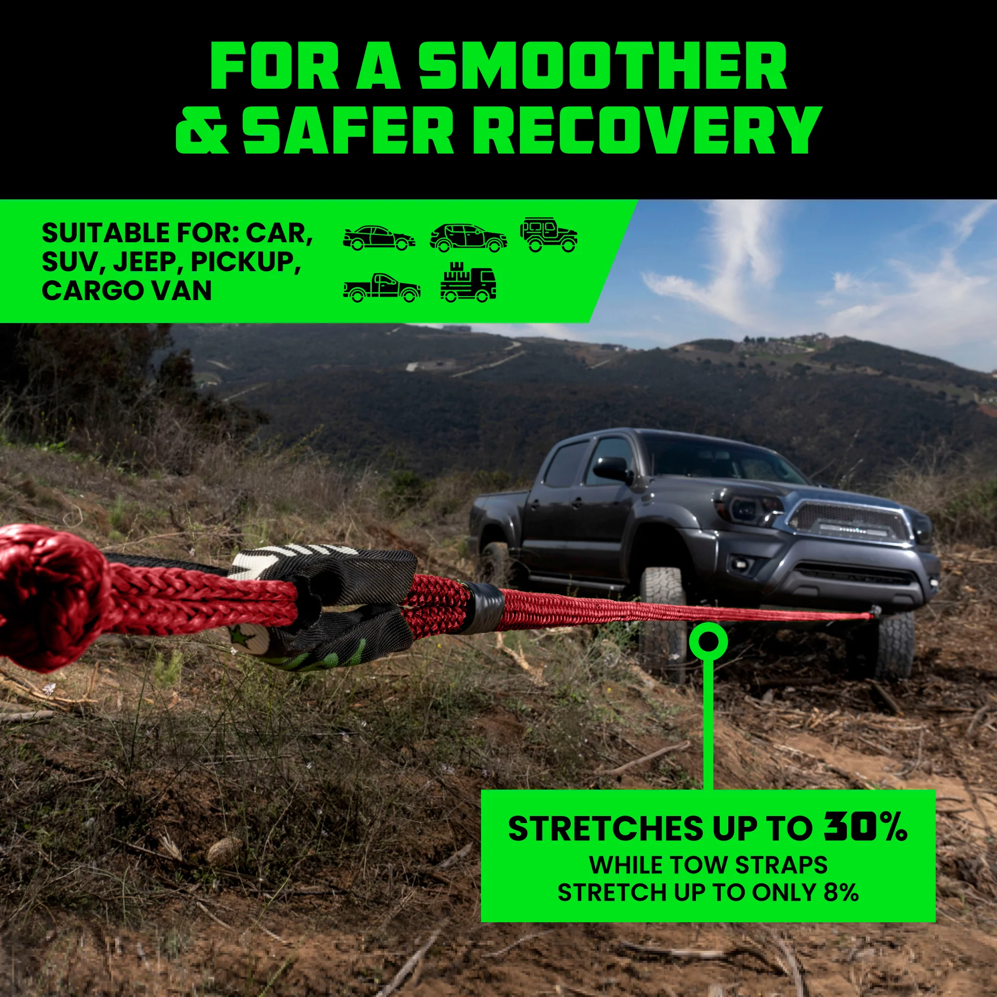 7/8" x 30' Kinetic Rope Recovery Kit - Image 13