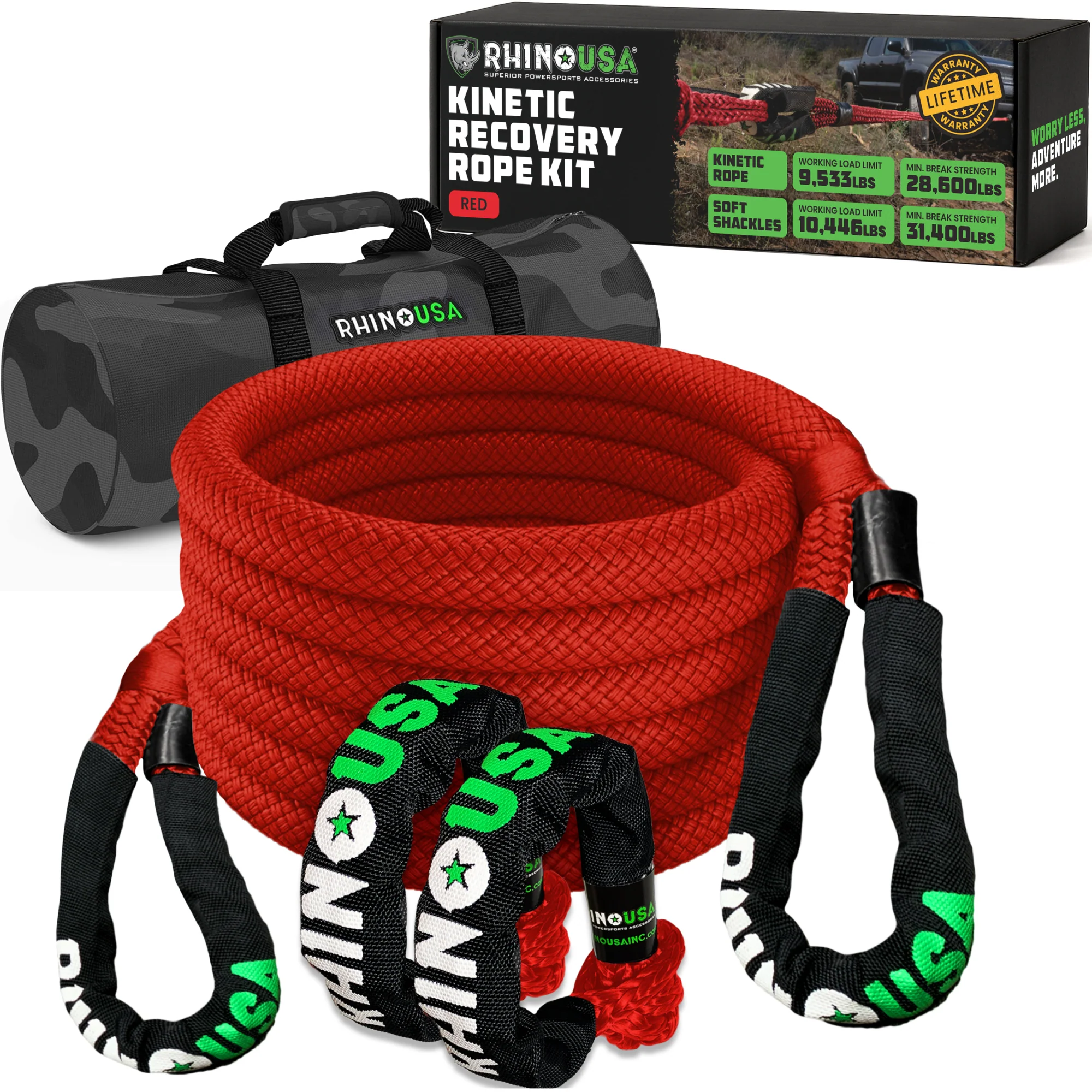 7/8" x 30' Kinetic Rope Recovery Kit - Image 18