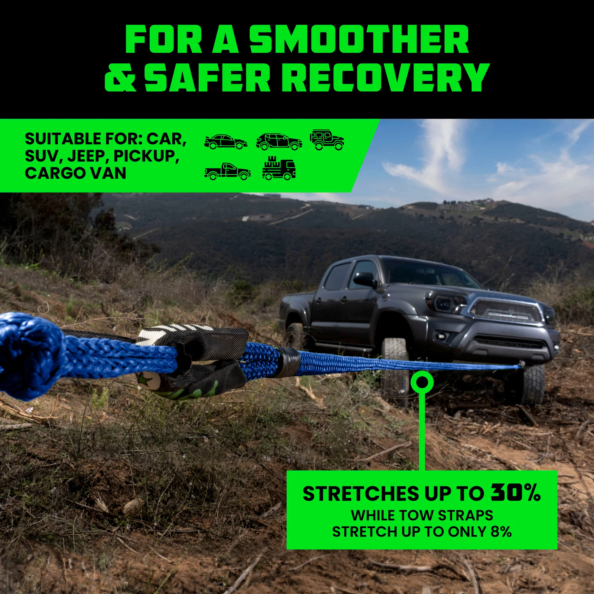 7/8" x 30' Kinetic Rope Recovery Kit - Image 21