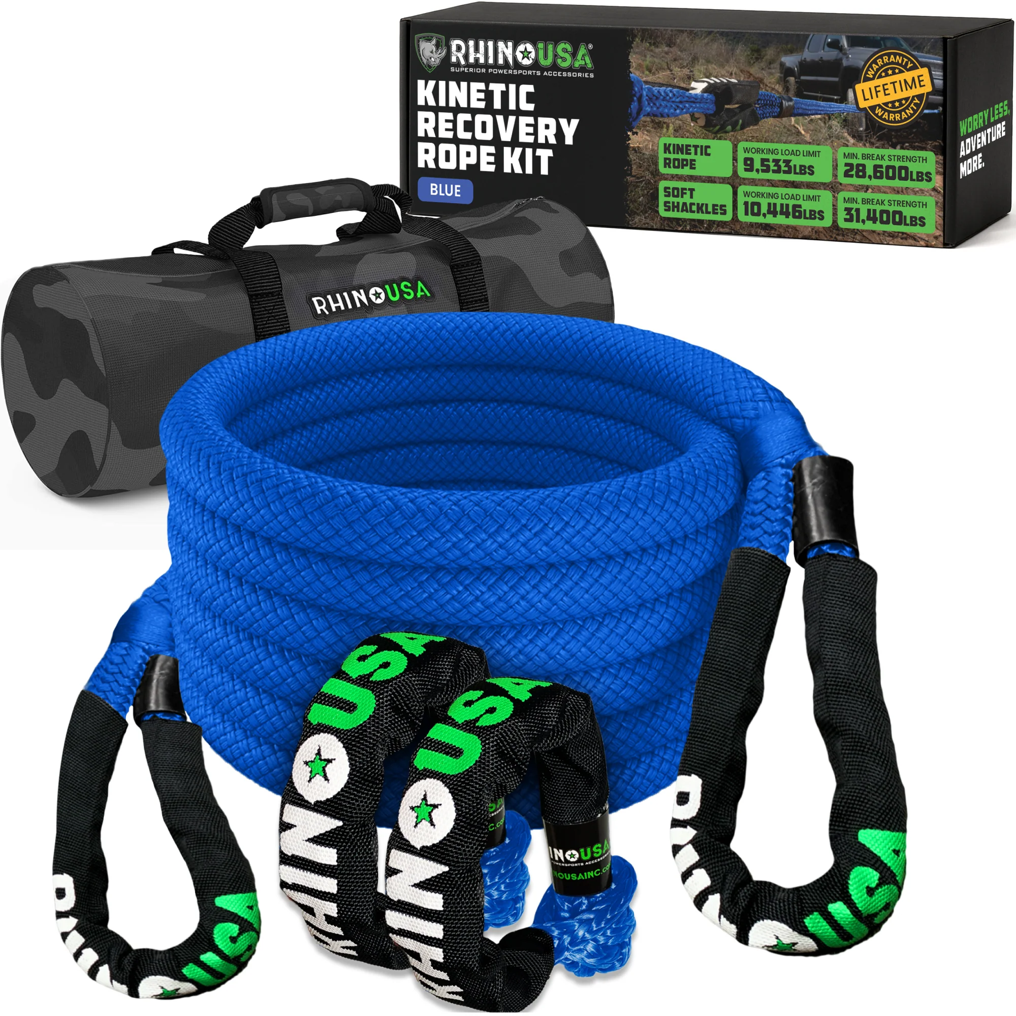 7/8" x 30' Kinetic Rope Recovery Kit - Image 24