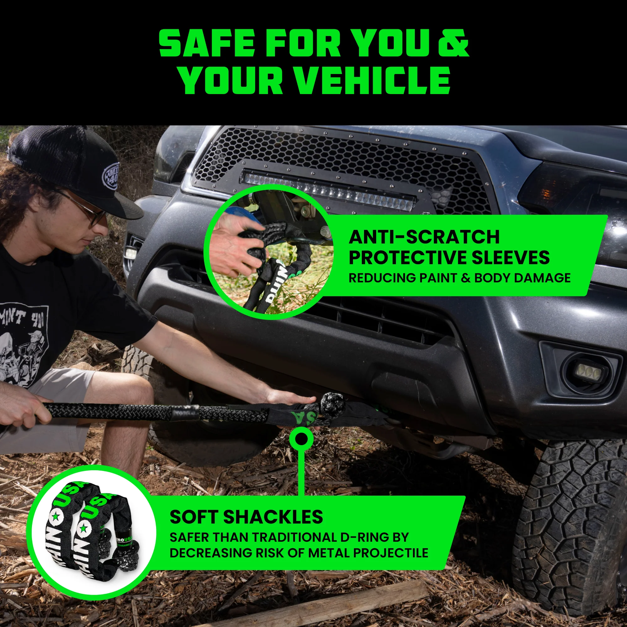 7/8" x 30' Kinetic Rope Recovery Kit - Image 3