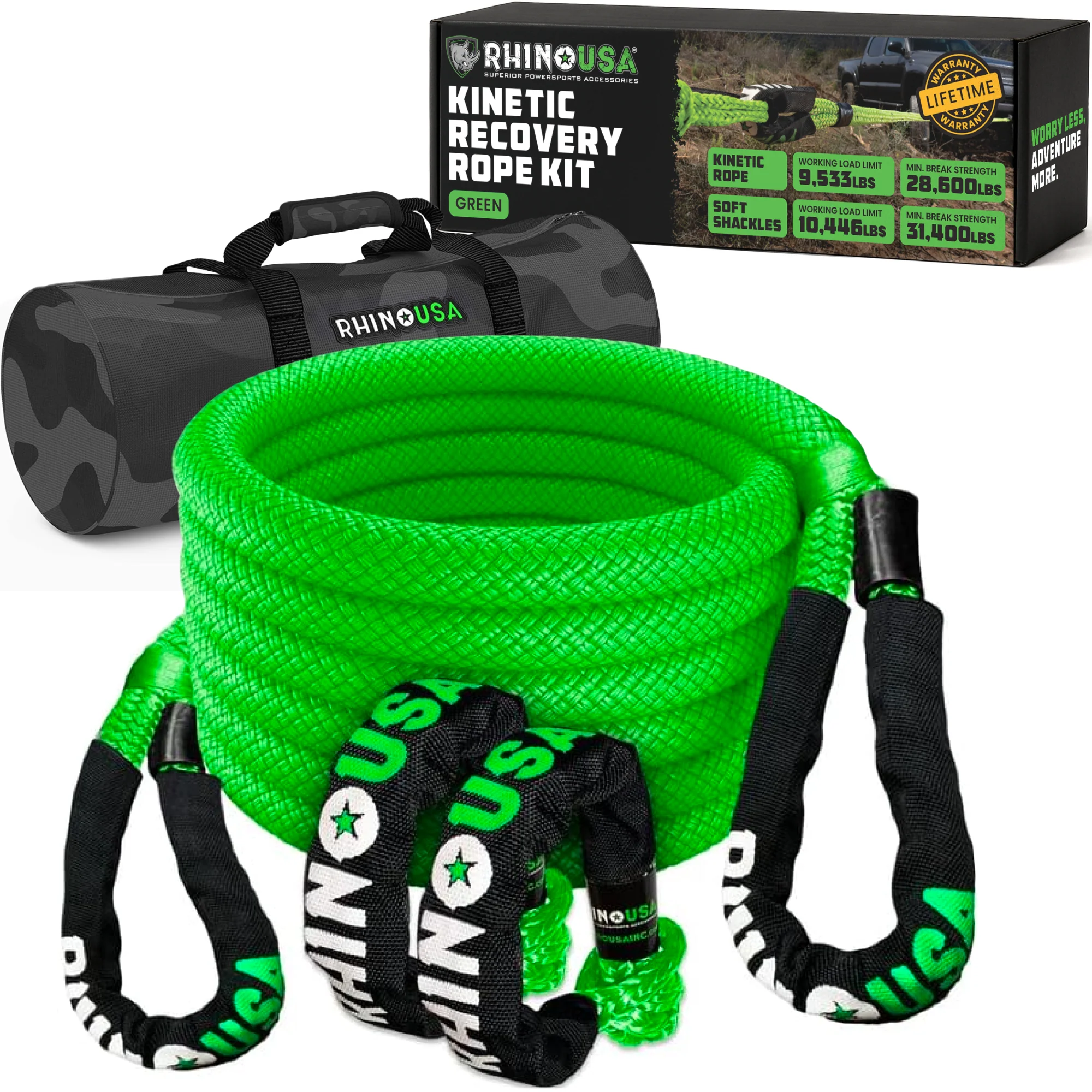 7/8" x 30' Kinetic Rope Recovery Kit - Image 7
