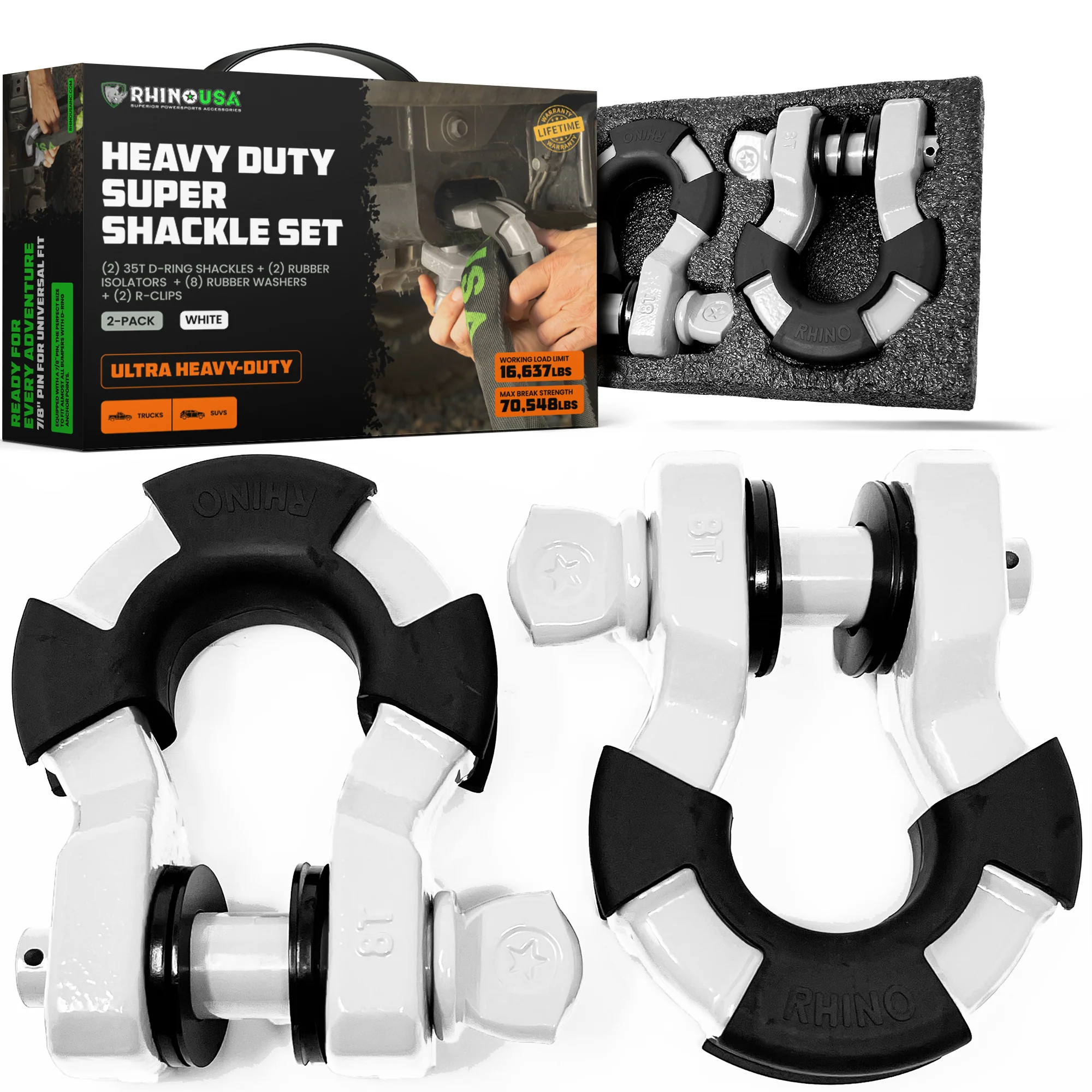 8-Ton Super Shackles w/ Isolators - Image 17