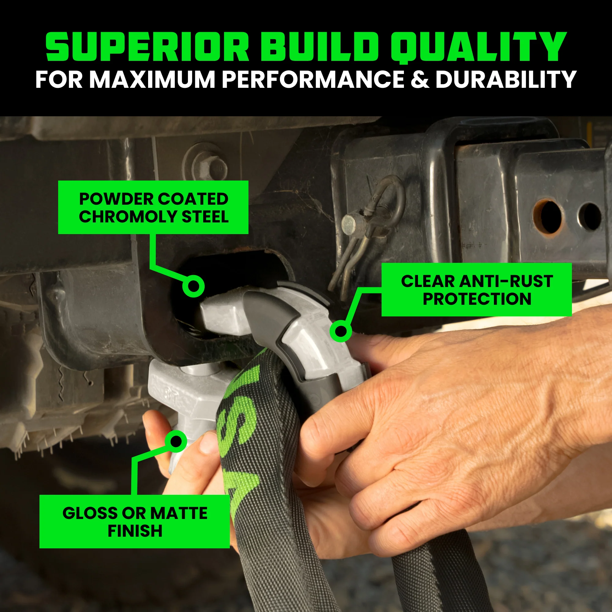 8-Ton Super Shackles w/ Isolators - Image 18