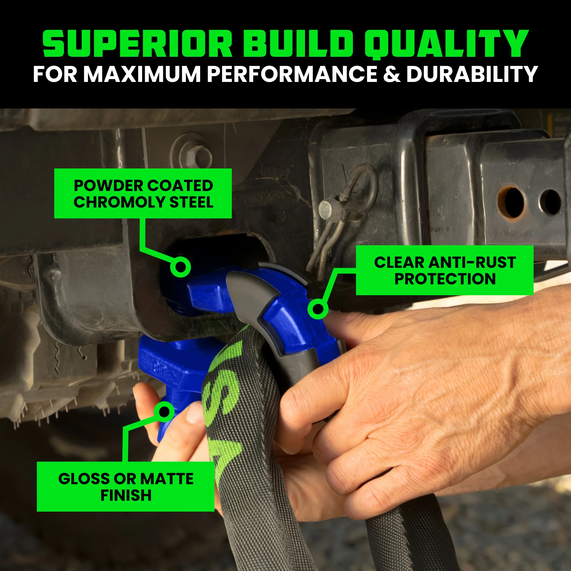 8-Ton Super Shackles w/ Isolators - Image 26