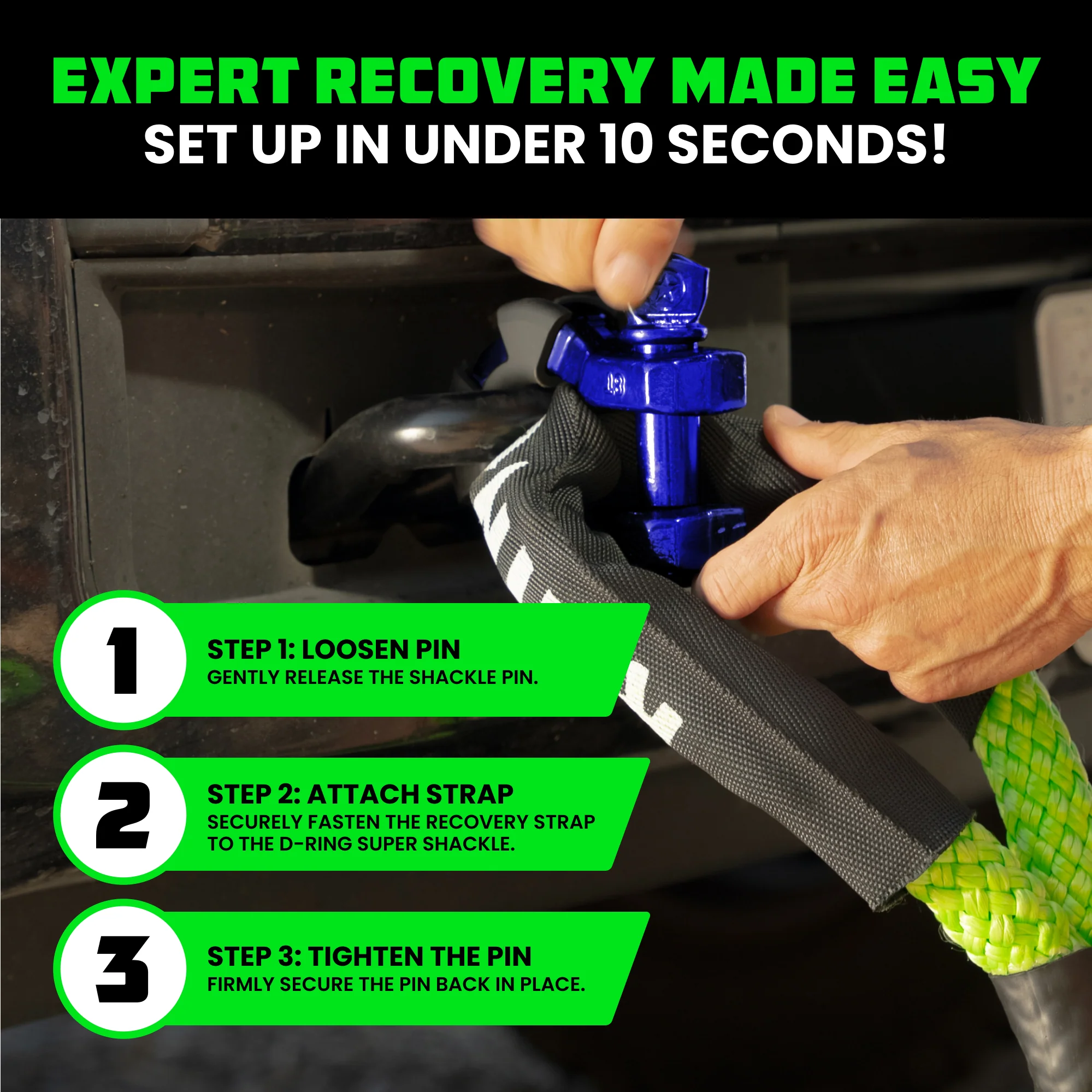 8-Ton Super Shackles w/ Isolators - Image 30