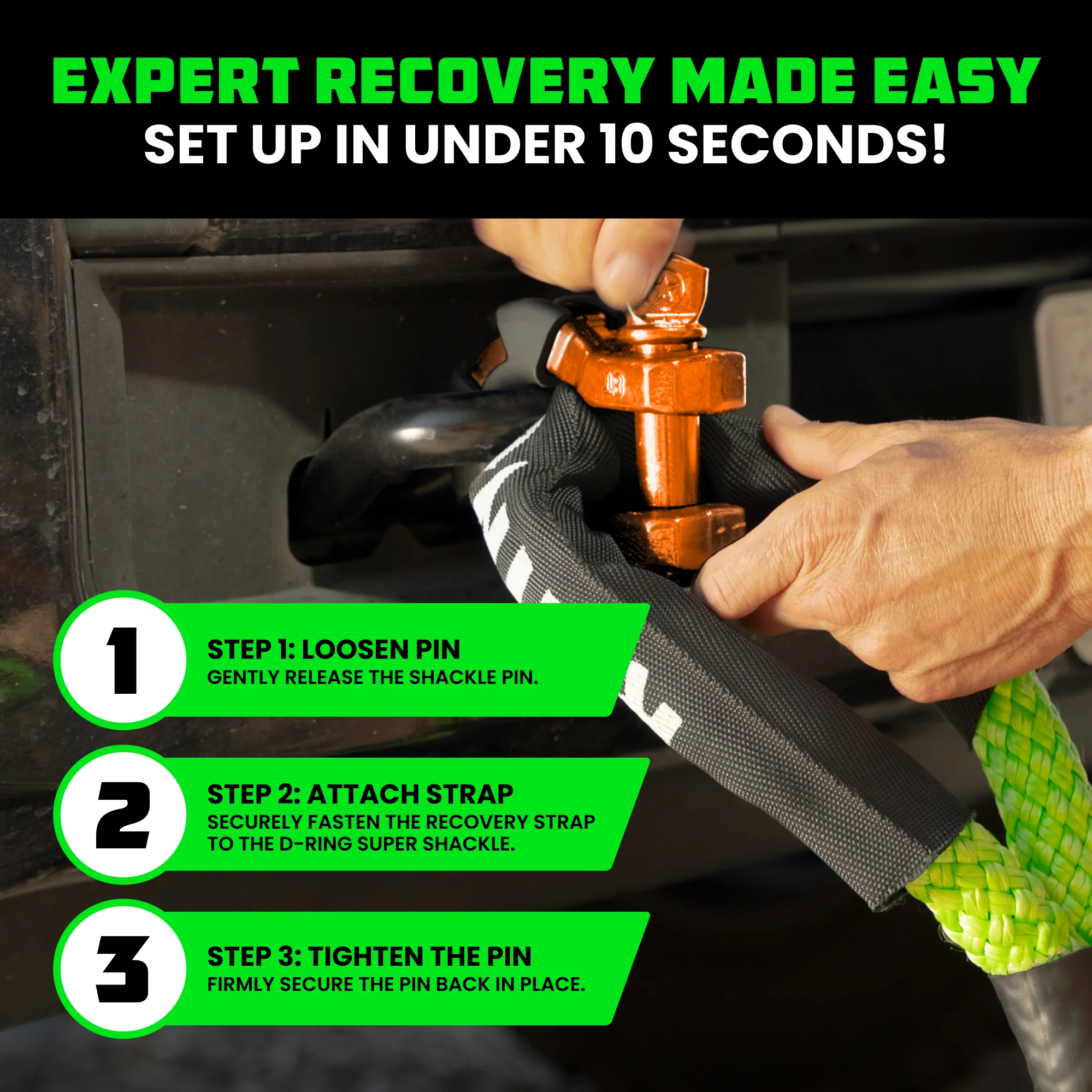 8-Ton Super Shackles w/ Isolators - Image 38