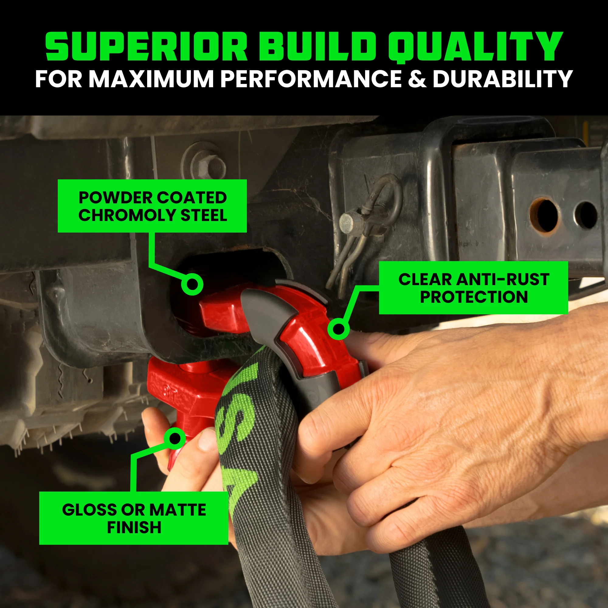 8-Ton Super Shackles w/ Isolators - Image 50