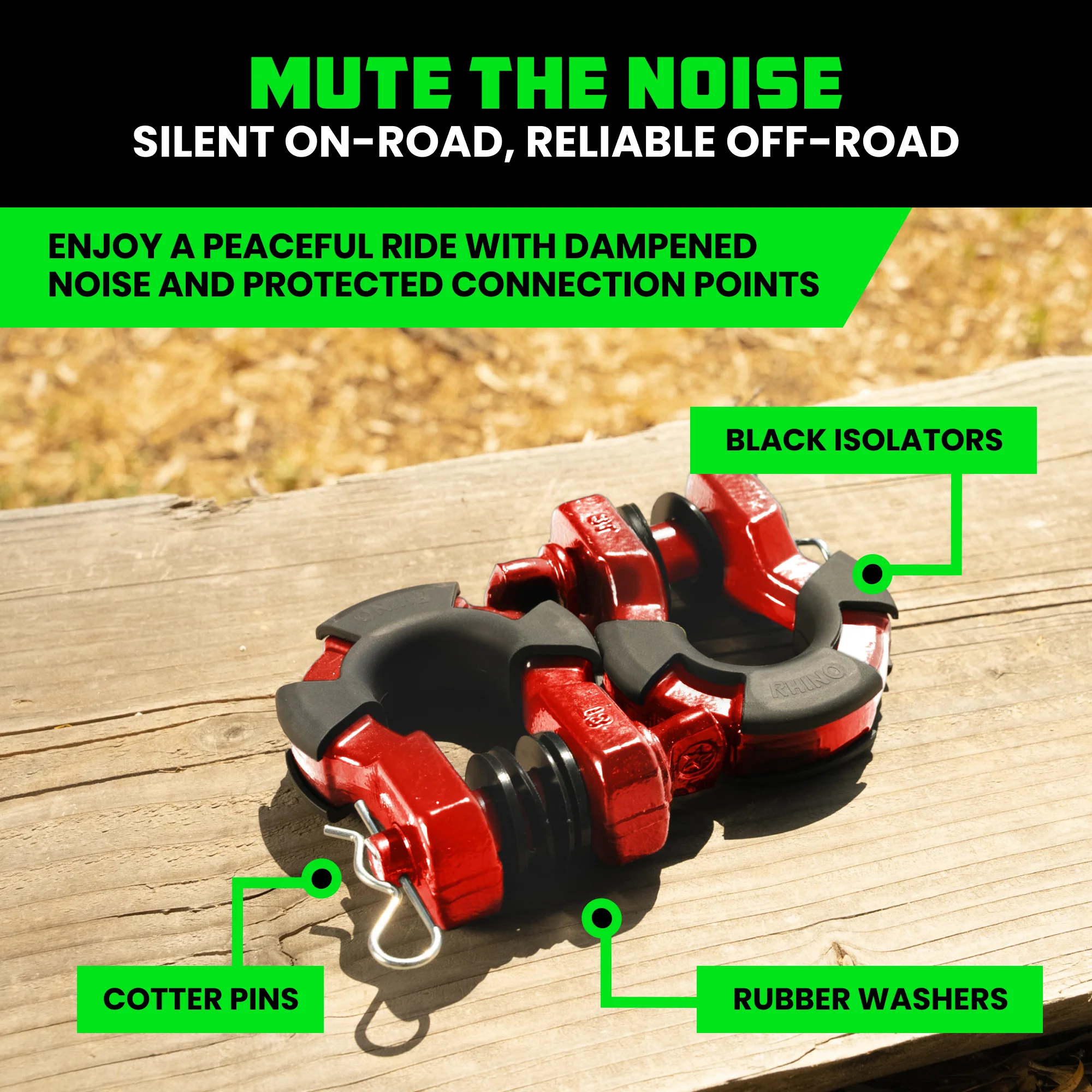 8-Ton Super Shackles w/ Isolators - Image 53