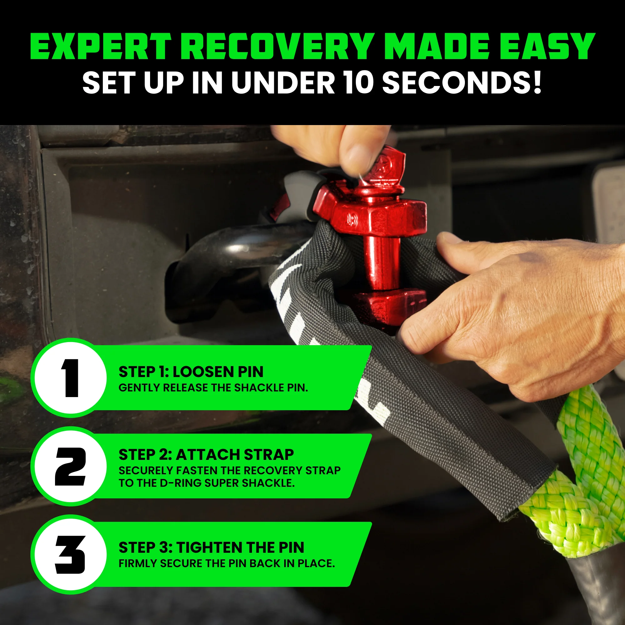 8-Ton Super Shackles w/ Isolators - Image 54