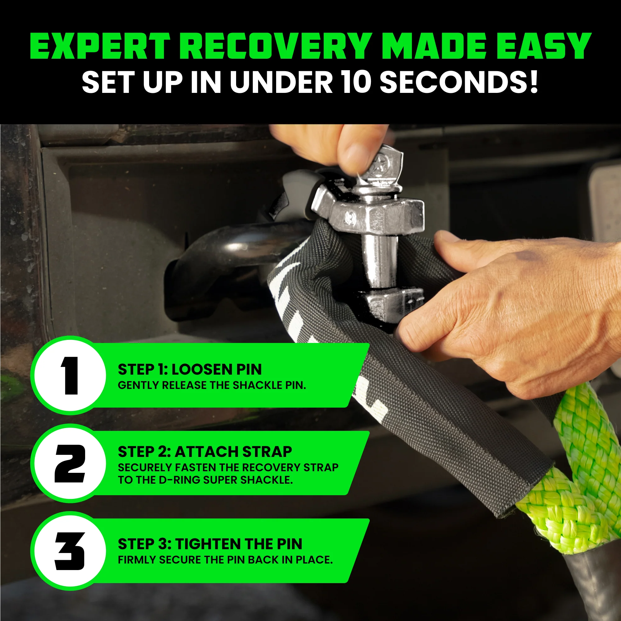 8-Ton Super Shackles w/ Isolators - Image 62